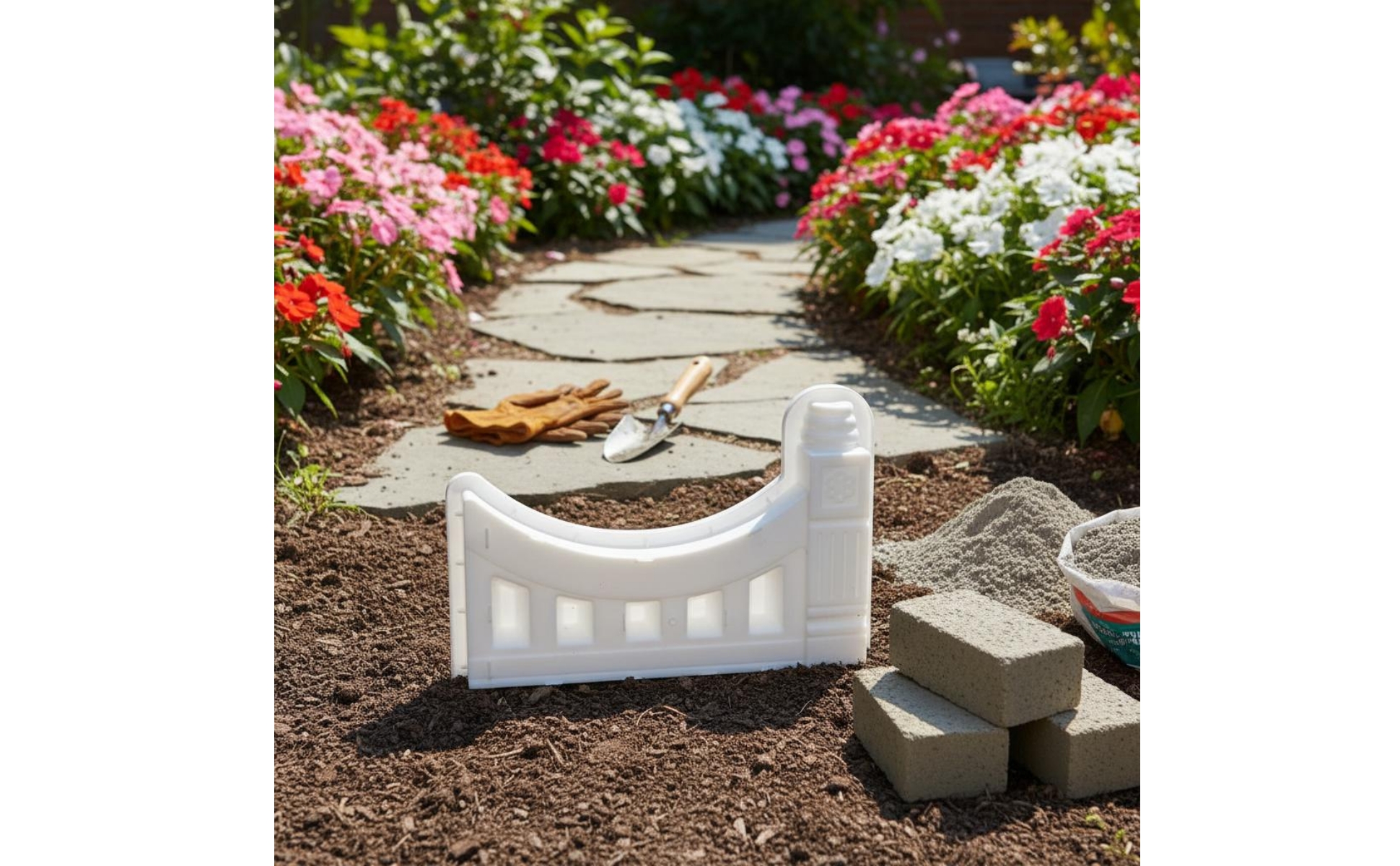 Flowerbed Brick Mold Decorative Panel Five-Hole Brick Mold Curved Profile