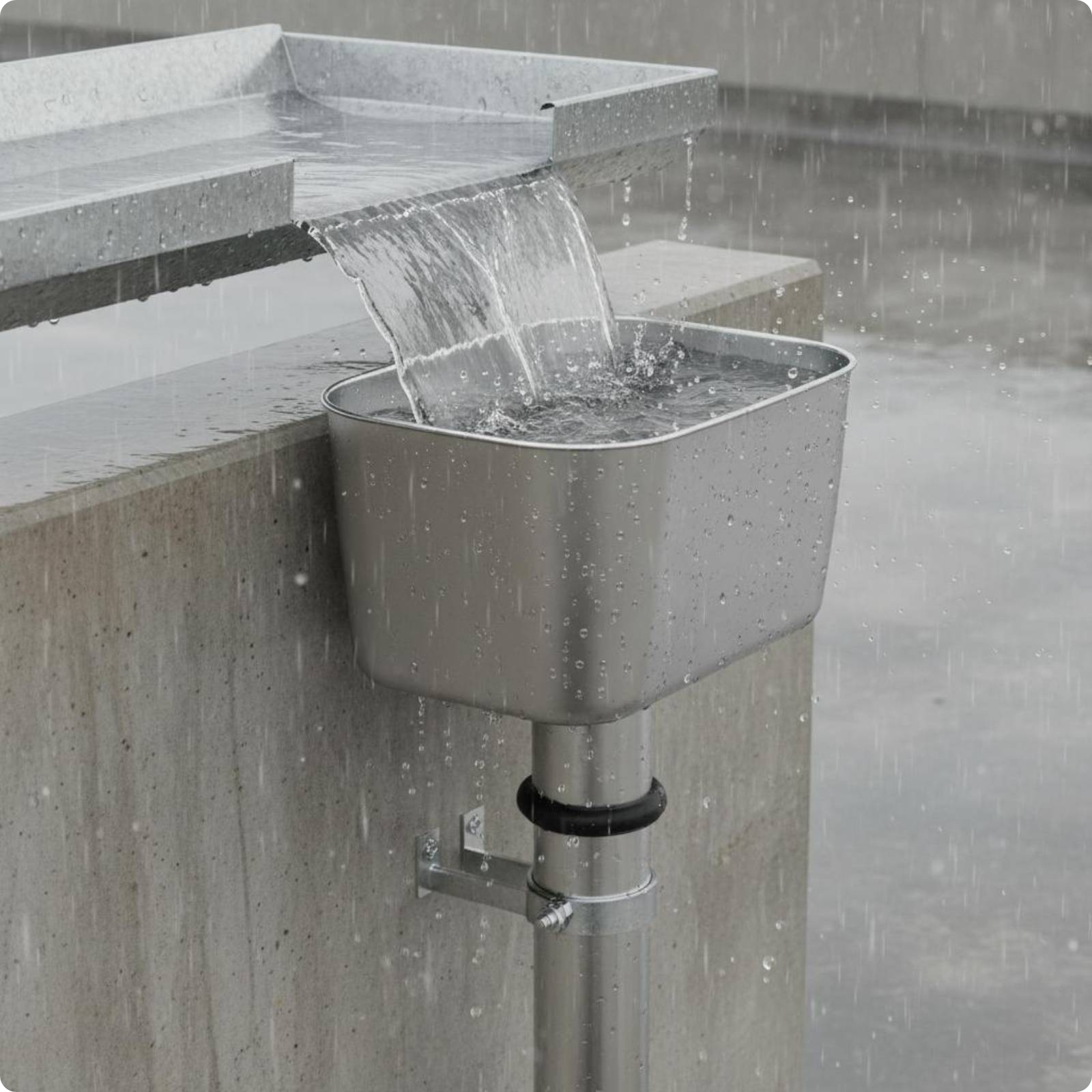 Stainless Steel Roof Drain Easy Installation Gutter Outlet Outlet Wide Use