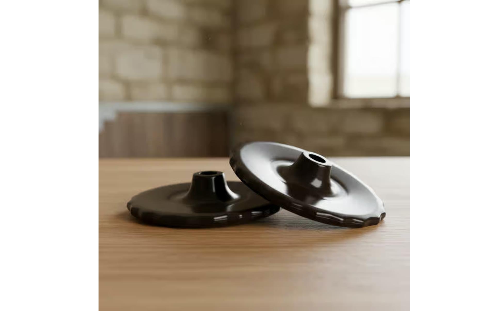 Protège-Mors En Silicone Bord Festonné Disque de Mors Ouverture Centrale