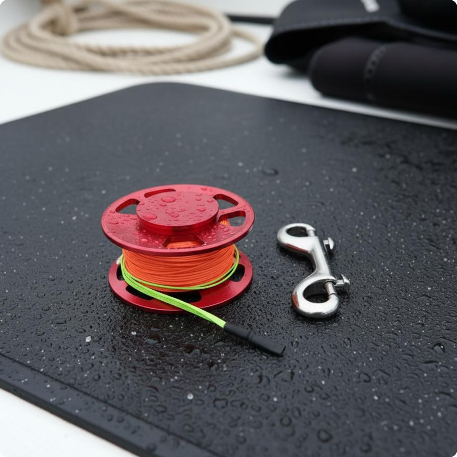Finger Wheel Reel Smooth Rotation Detachable Line Spool Strong Coil Hook