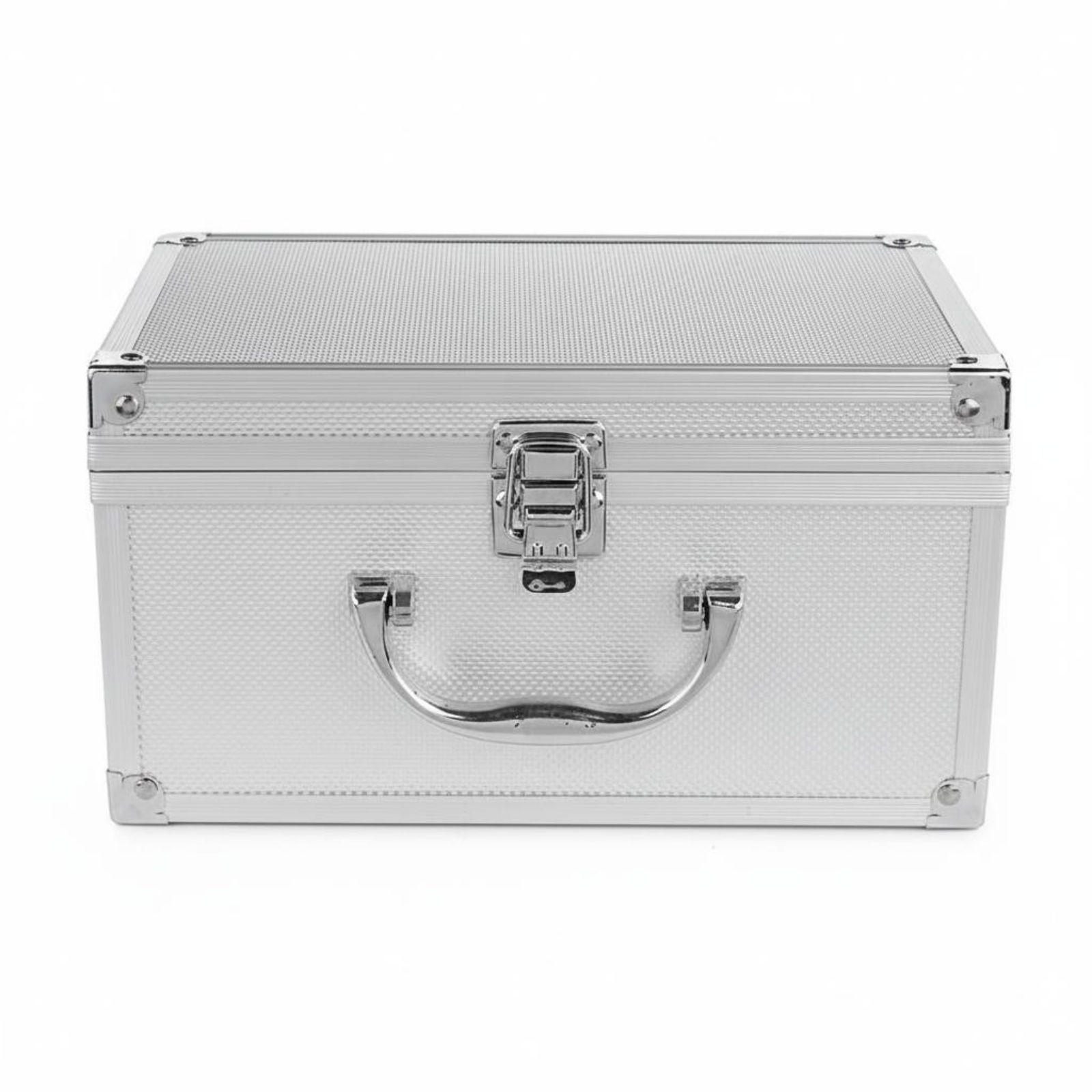 Aluminum Lock Box Large Capacity Portable Tool Case Shockproof Lining Portable for Travel