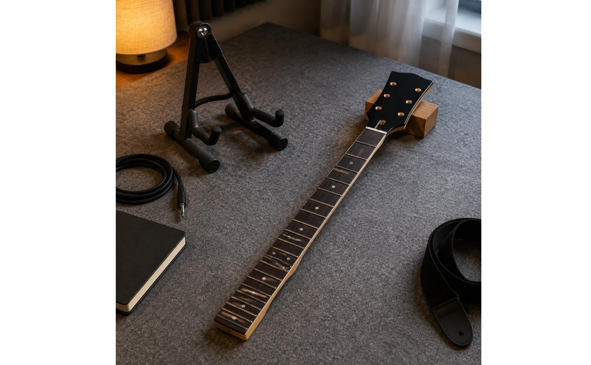 Les Paul Neck Black Gloss Finish LP Guitar Neck Maple Wood