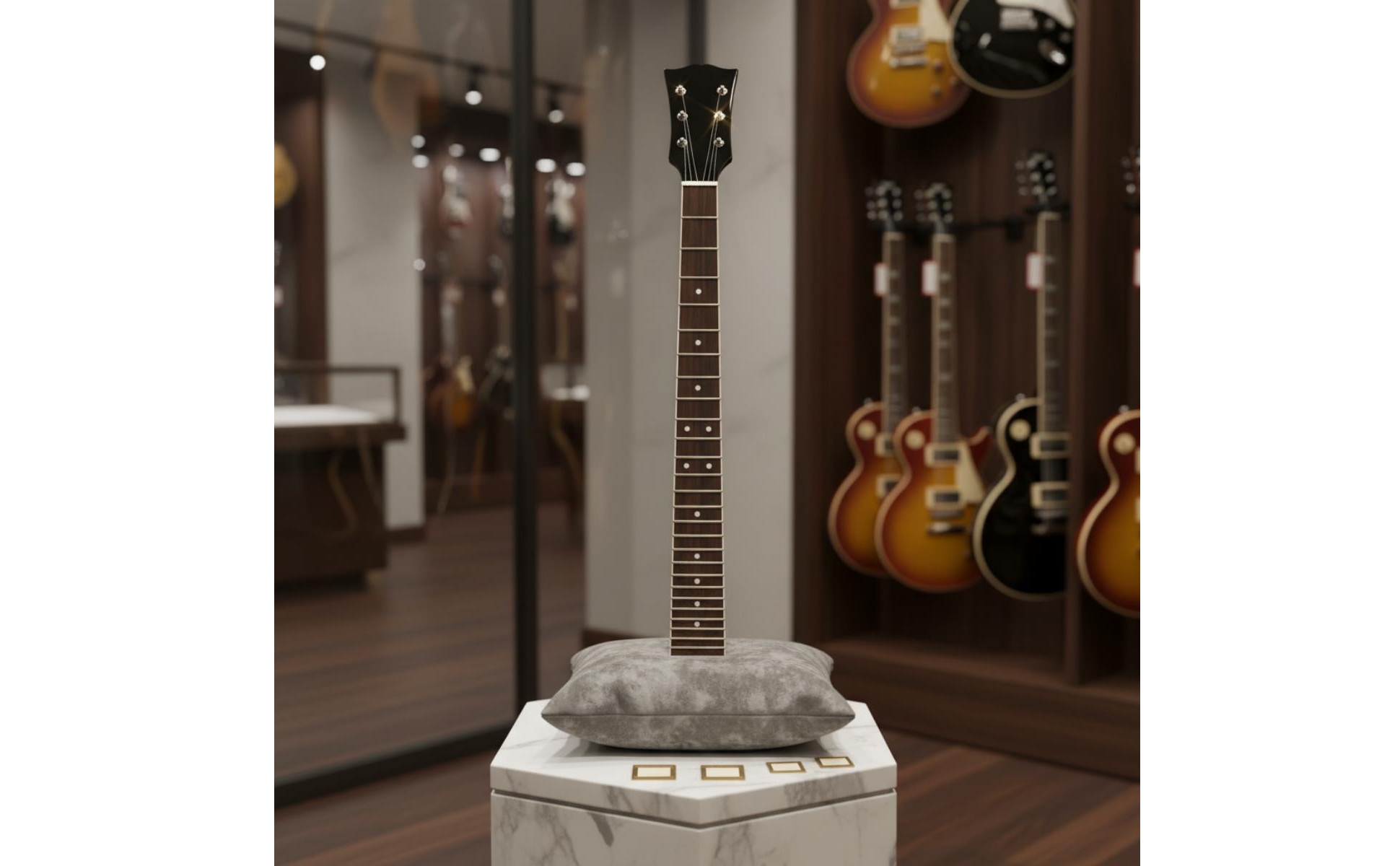 Les Paul Neck Black Gloss Finish LP Guitar Neck Maple Wood