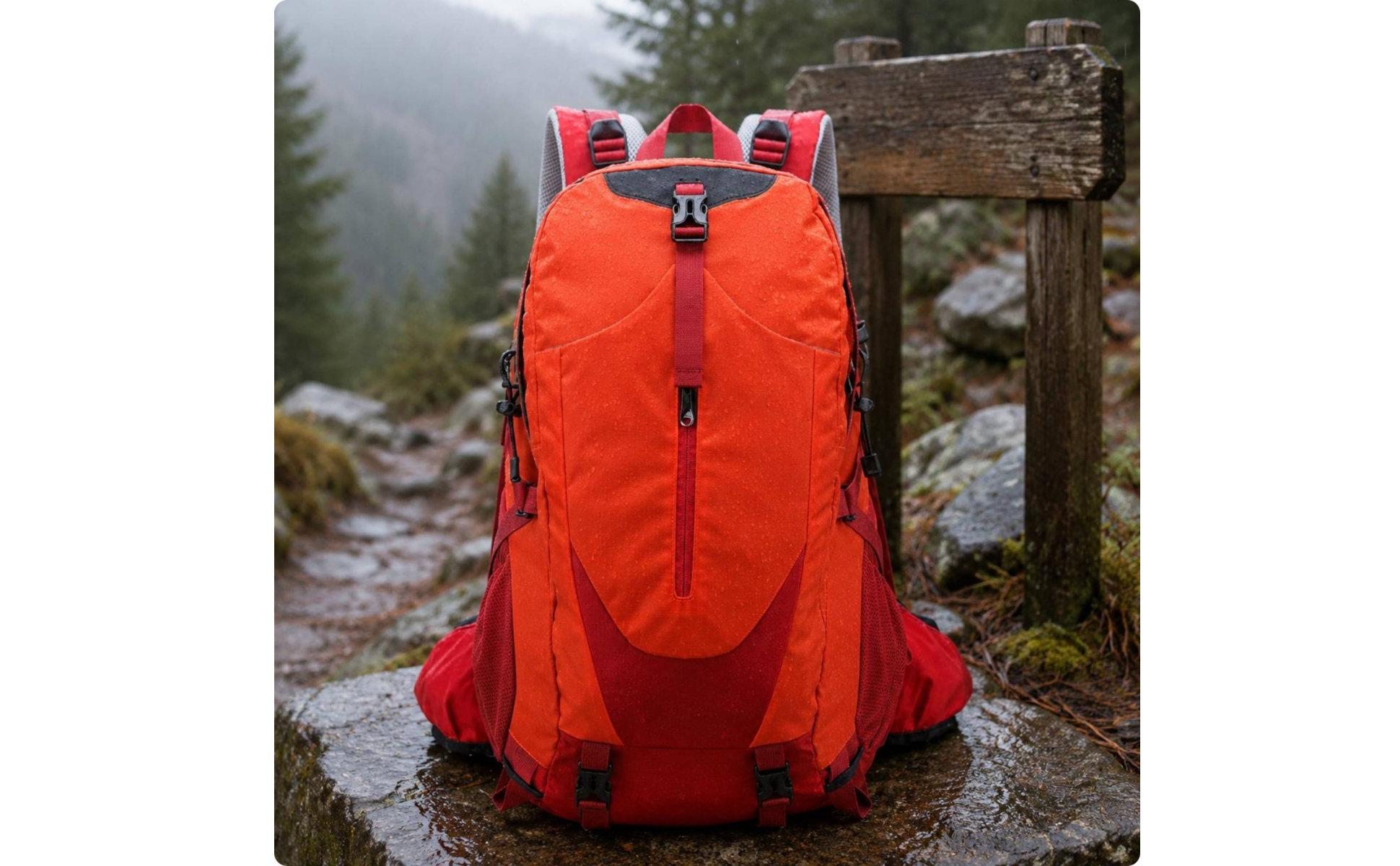 40L Wanderrucksack Kompressionsriemen 40-Liter-Wanderrucksack Fronttasche