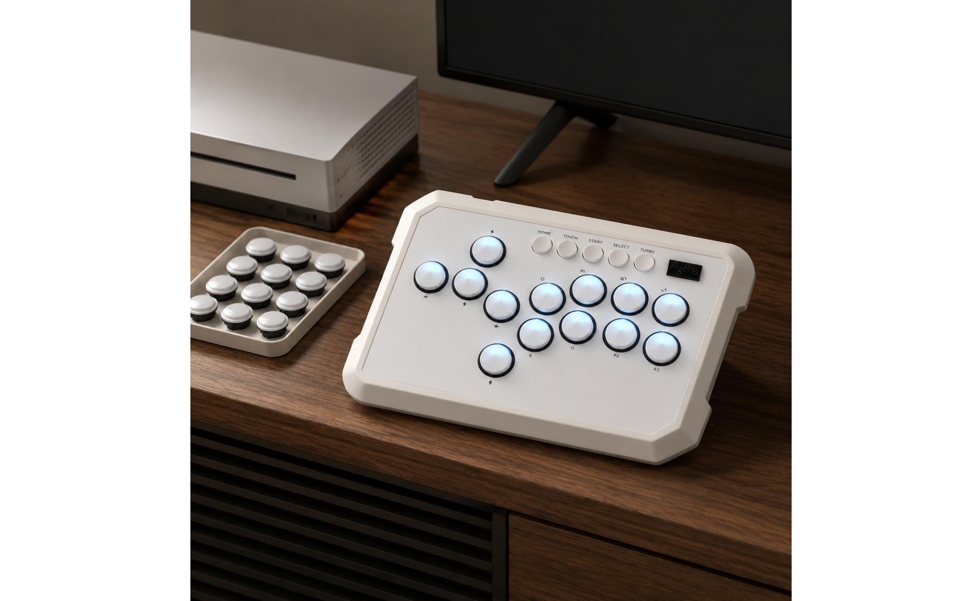 Hitbox Fight Keyboard White Hitbox Controller Rounded Corners