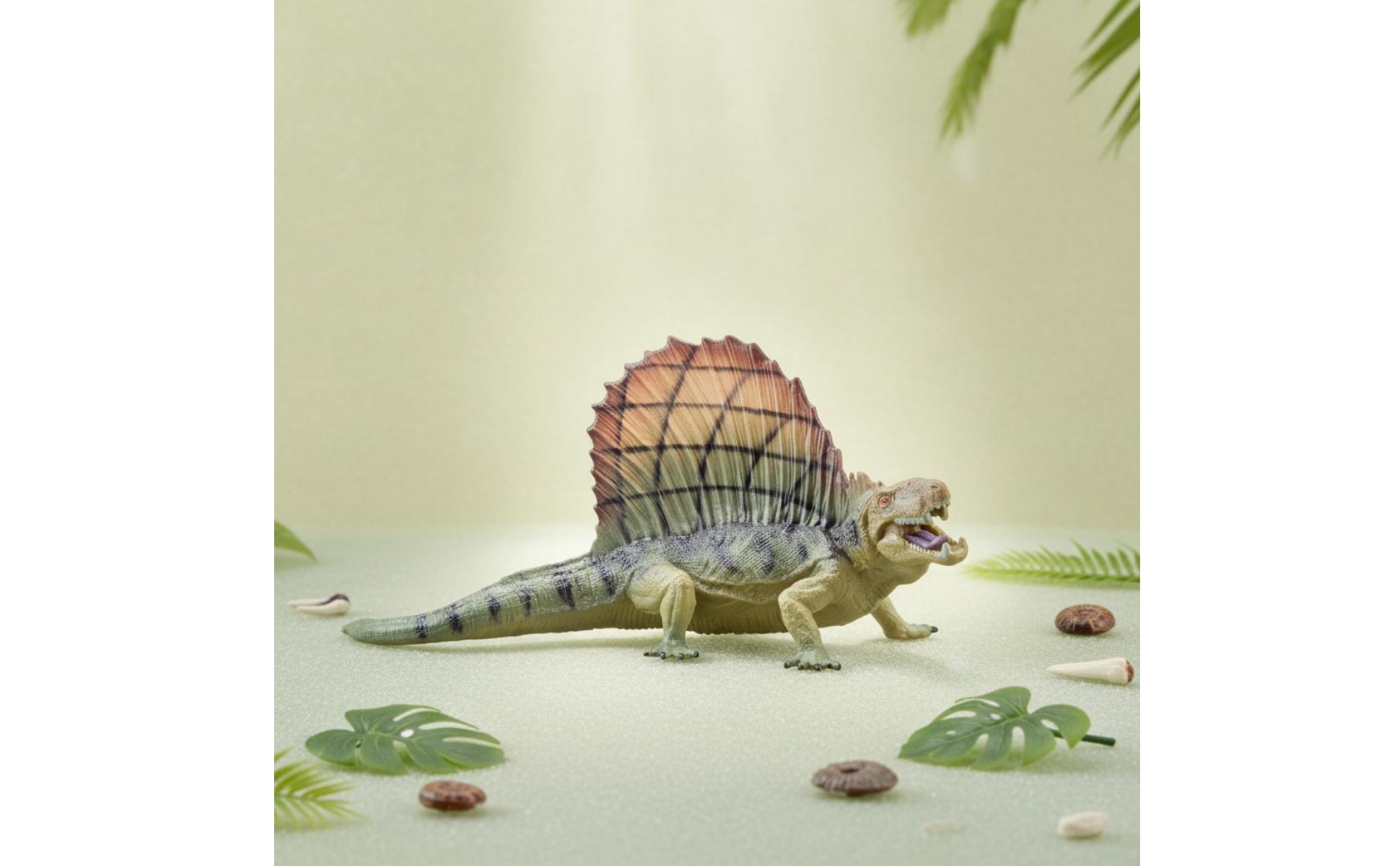 Dimetrodon Model Solid Body Sail-Backed Dinosaur Toy Educational for Classroom
