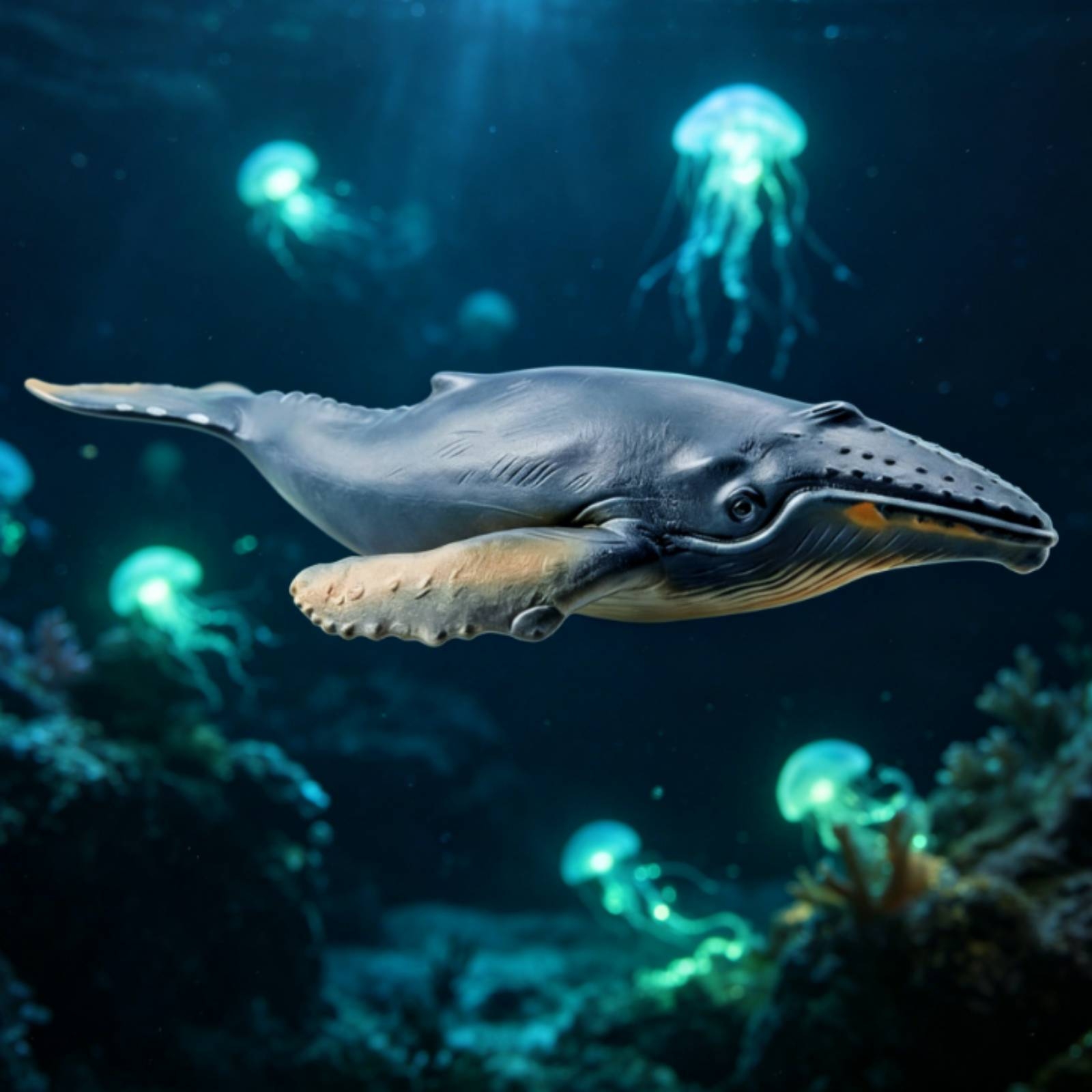 Baleen Marine Mammal Figure Model Educational Baleen Marine Mammal Figure - Produktbild 3