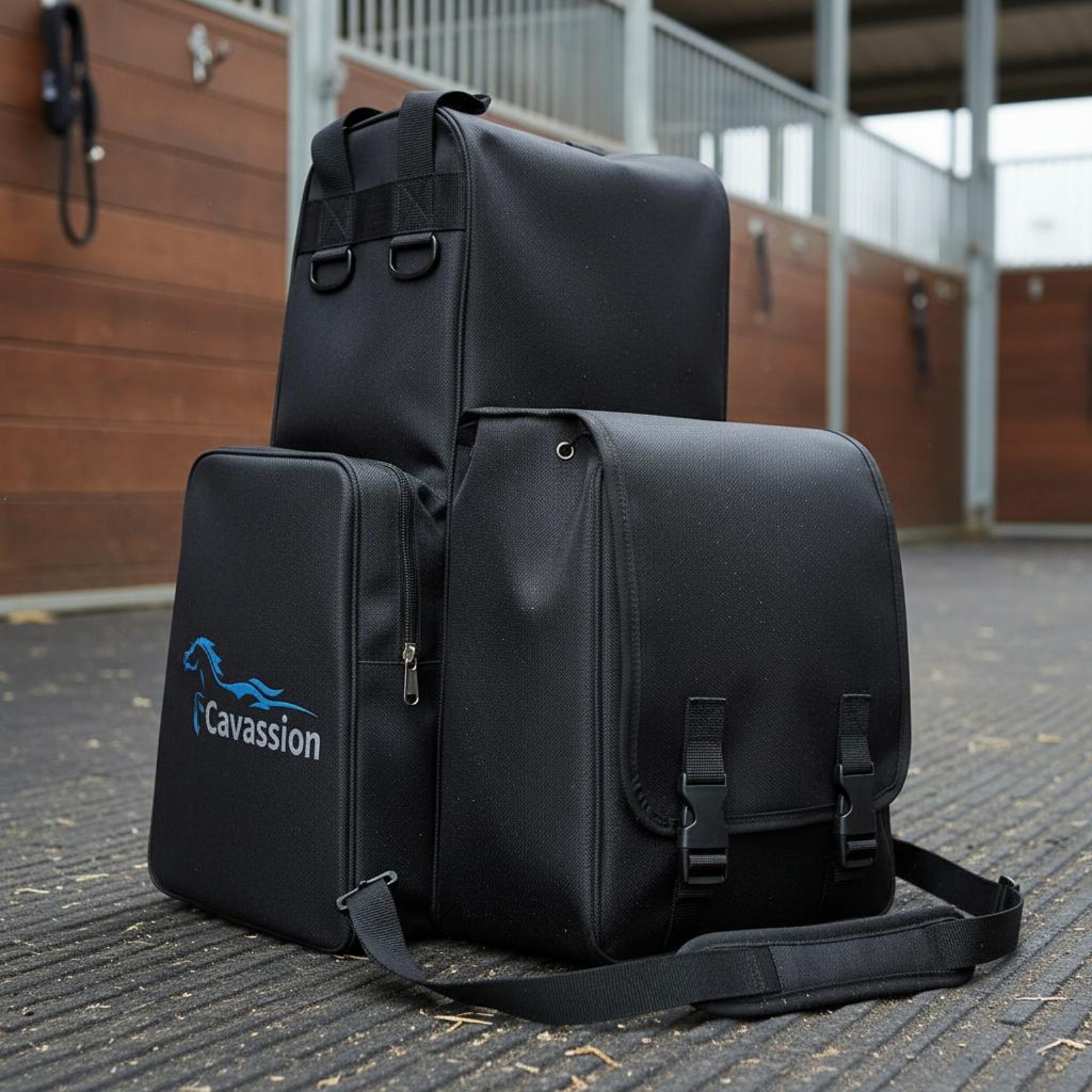 3 Taschen Stiefel und Helmtasche Tragbar Stiefel-Helmtasche für Turnier - Produktbild 7