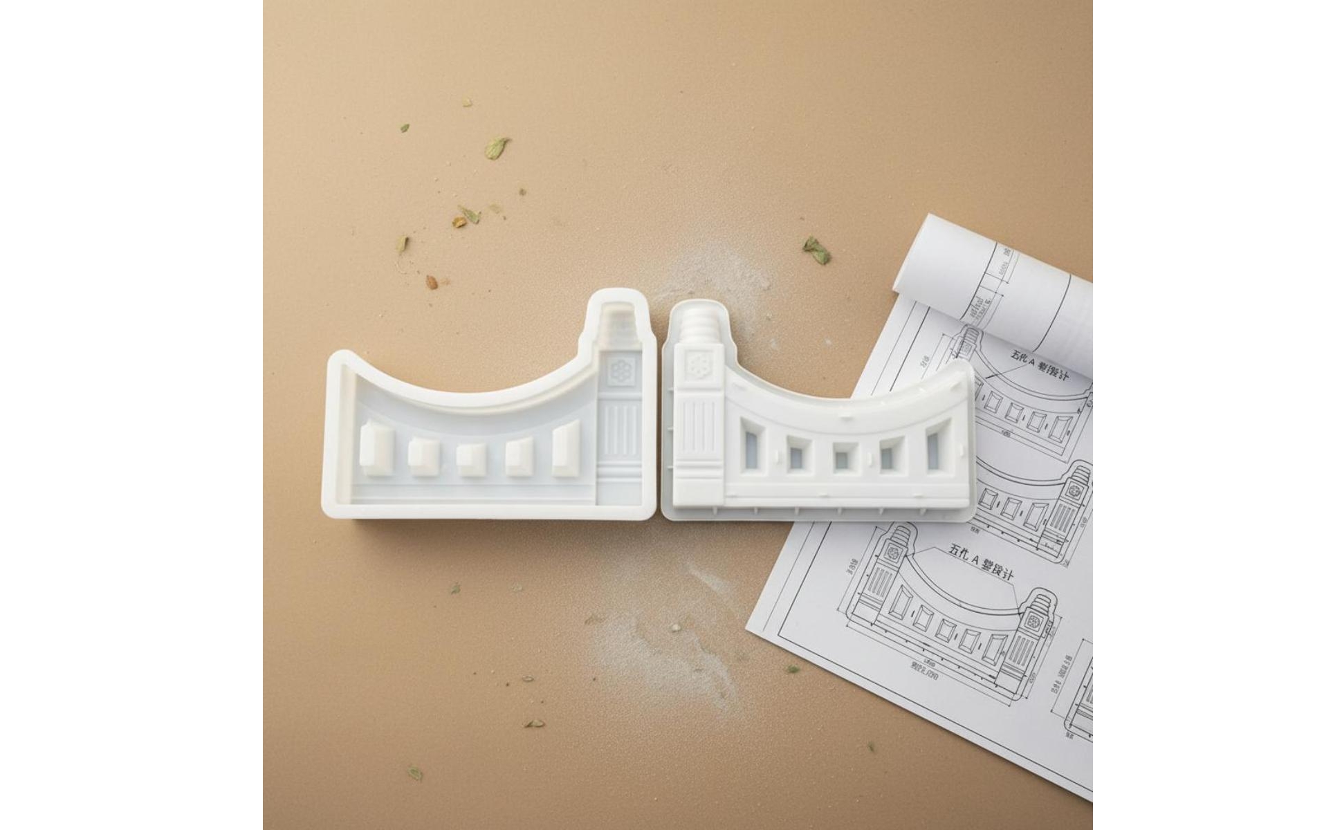 Flowerbed Brick Mold Decorative Panel Five-Hole Brick Mold Curved Profile