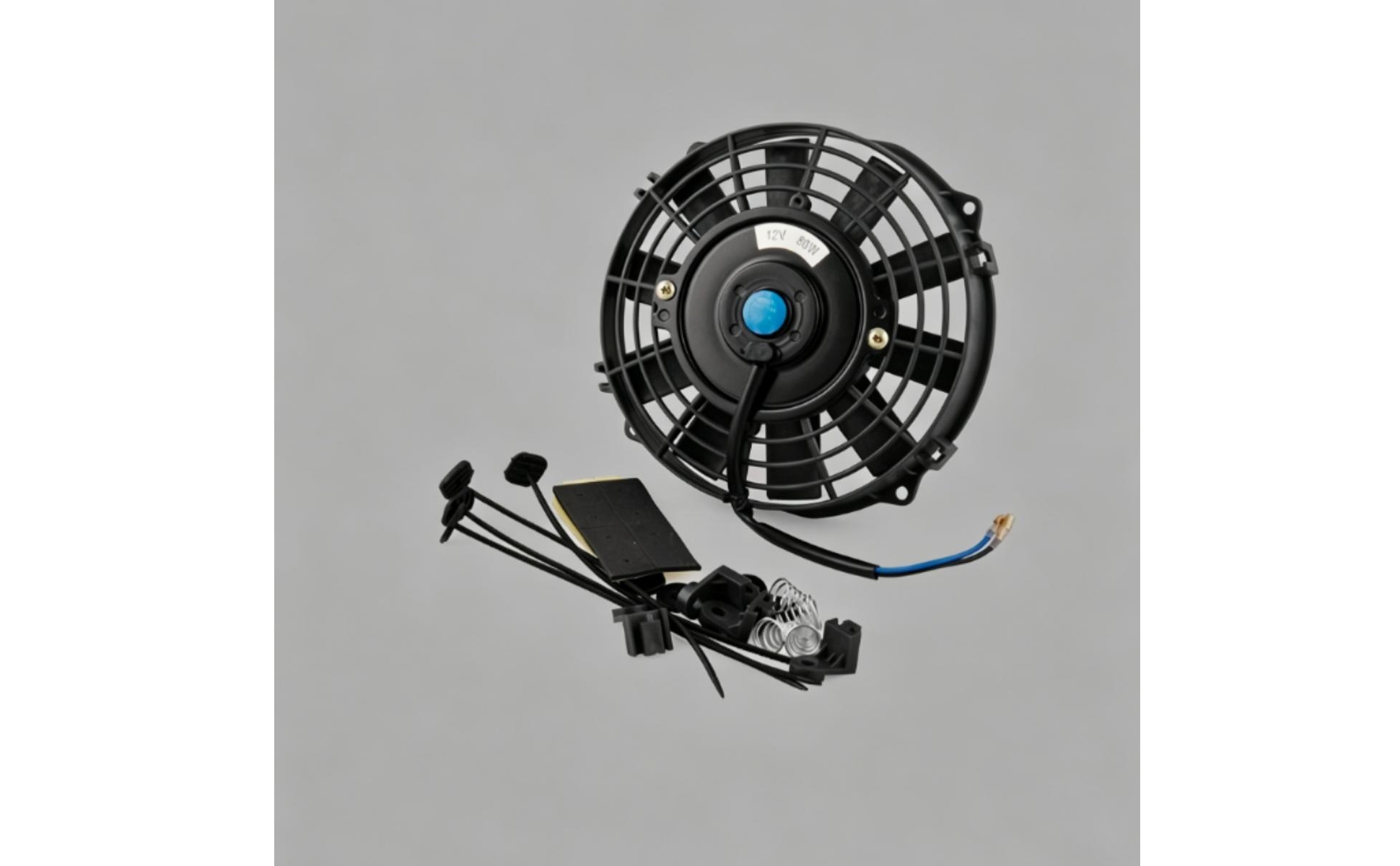 12-Inch Cooling Fan 80W Automotive Cooling Fan Shielded Grille