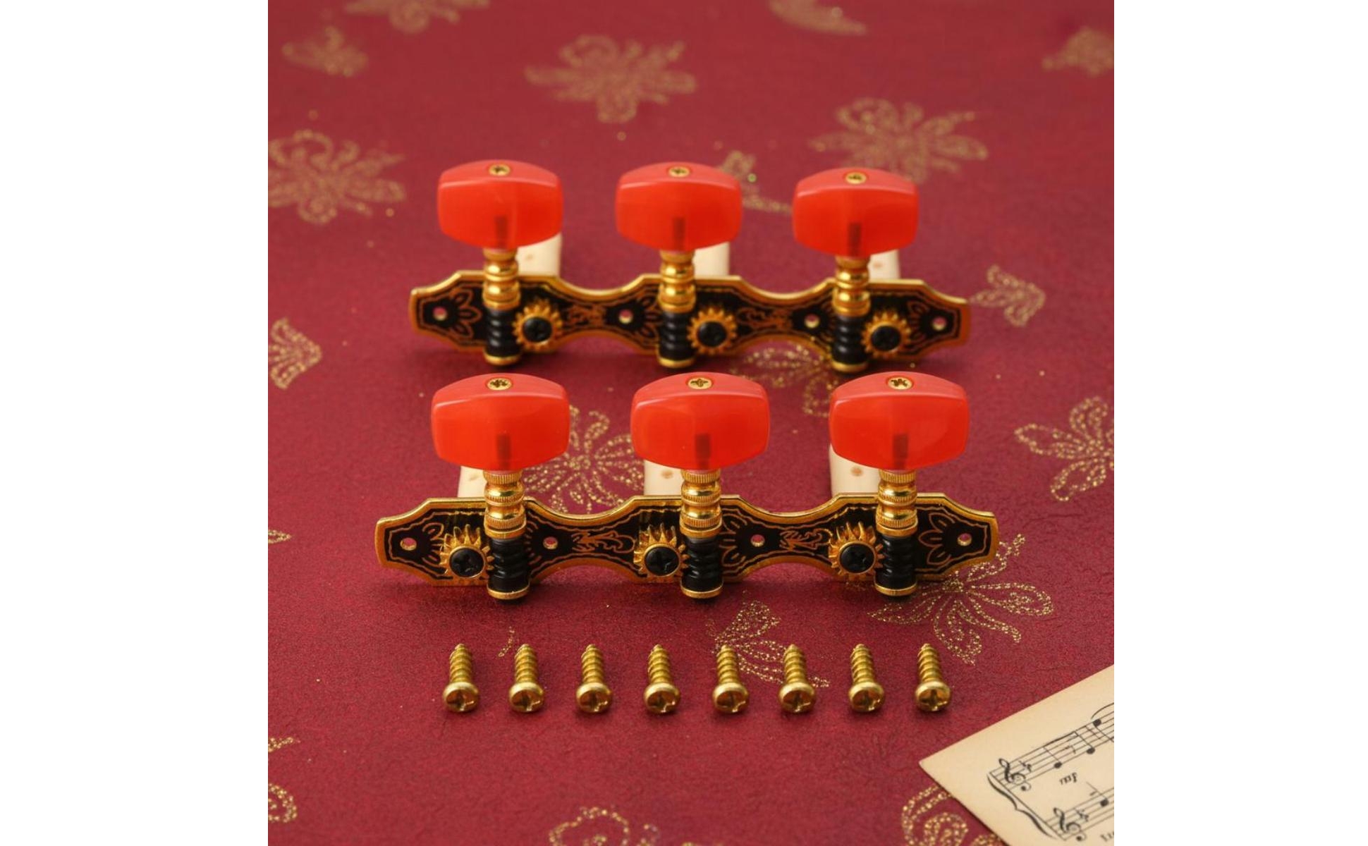 Classical Guitar Machine Heads 1:14 Gear Ratio 3+3 Guitar Tuning Pegs for Repair