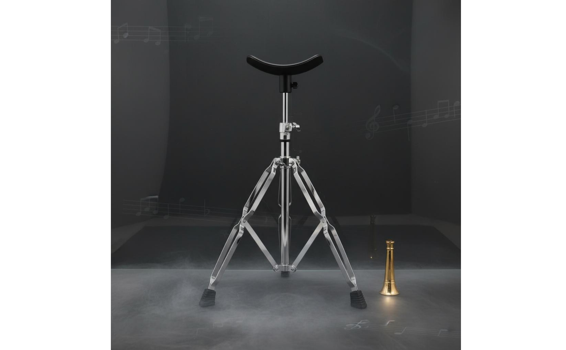 Tuba Stand Height Adjustable Euphonium Stand Folding Tripod for Practice Room