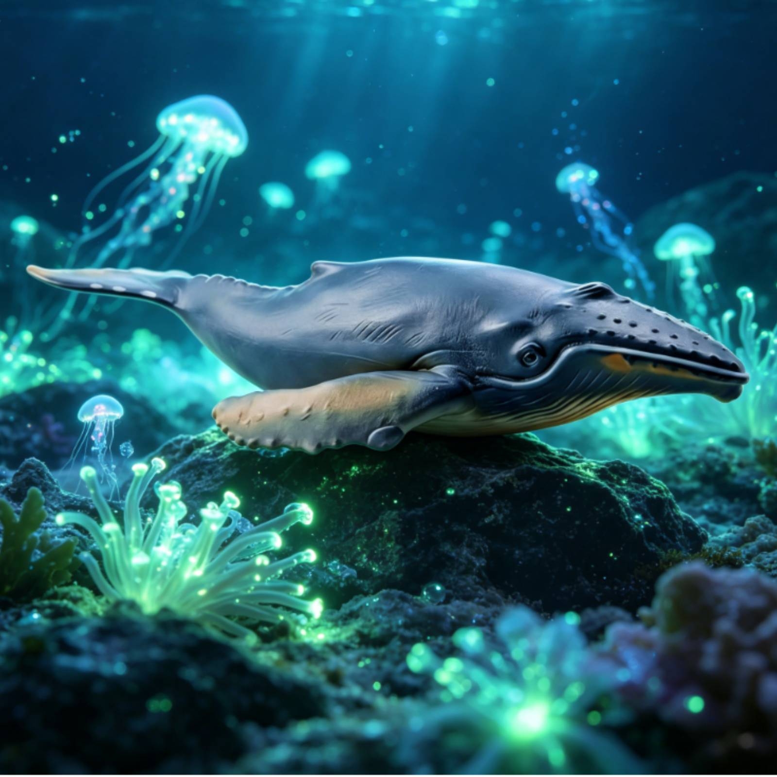 Baleen Marine Mammal Figure Model Educational Baleen Marine Mammal Figure - Produktbild 1