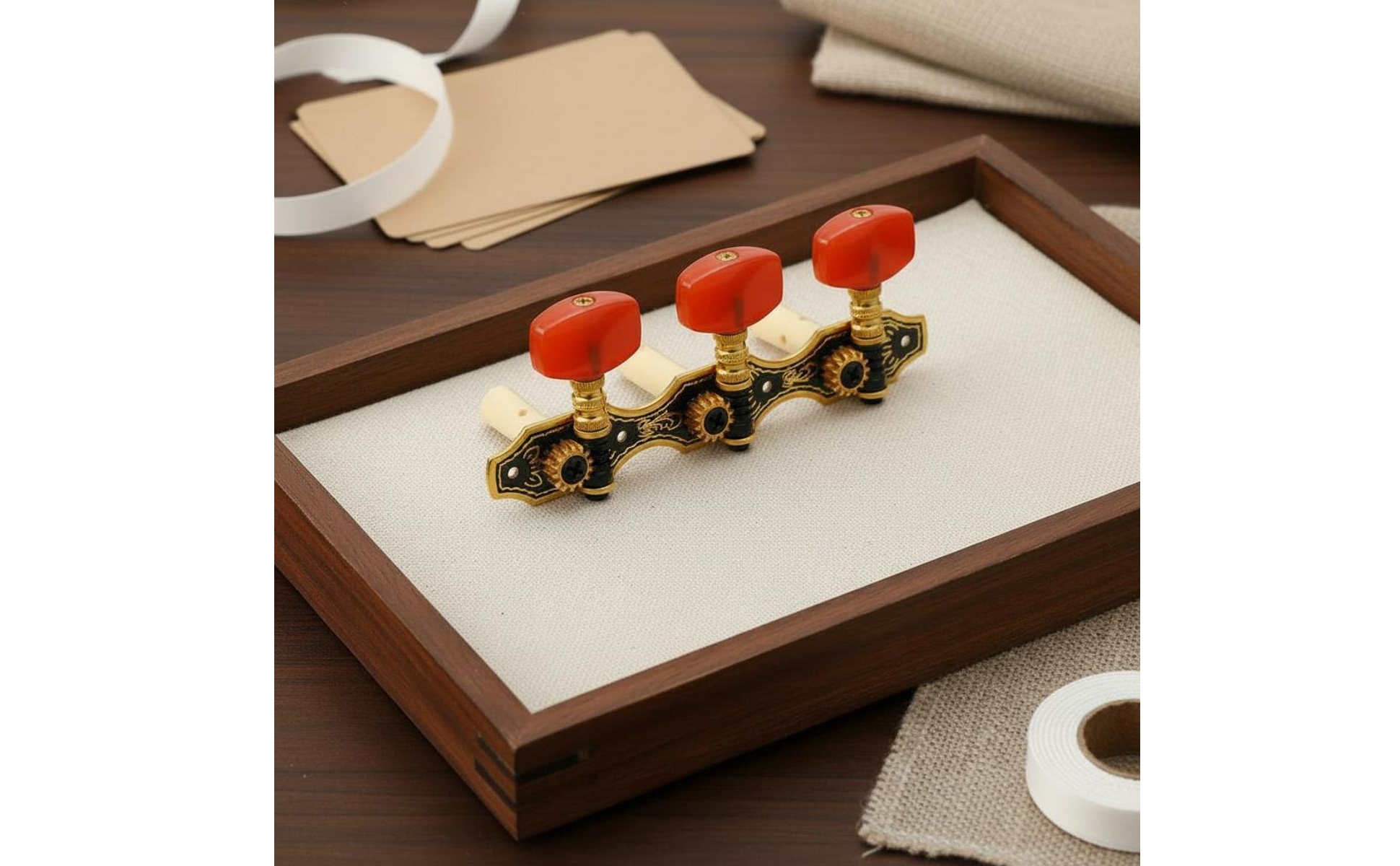 Classical Guitar Machine Heads 1:14 Gear Ratio 3+3 Guitar Tuning Pegs for Repair