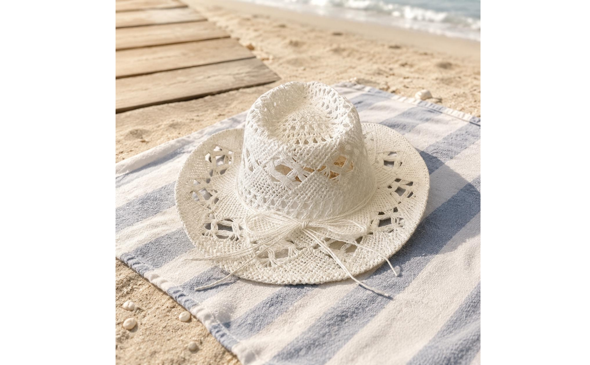 Jazz Hat Handmade Woven Sun Hat Hollow out Design