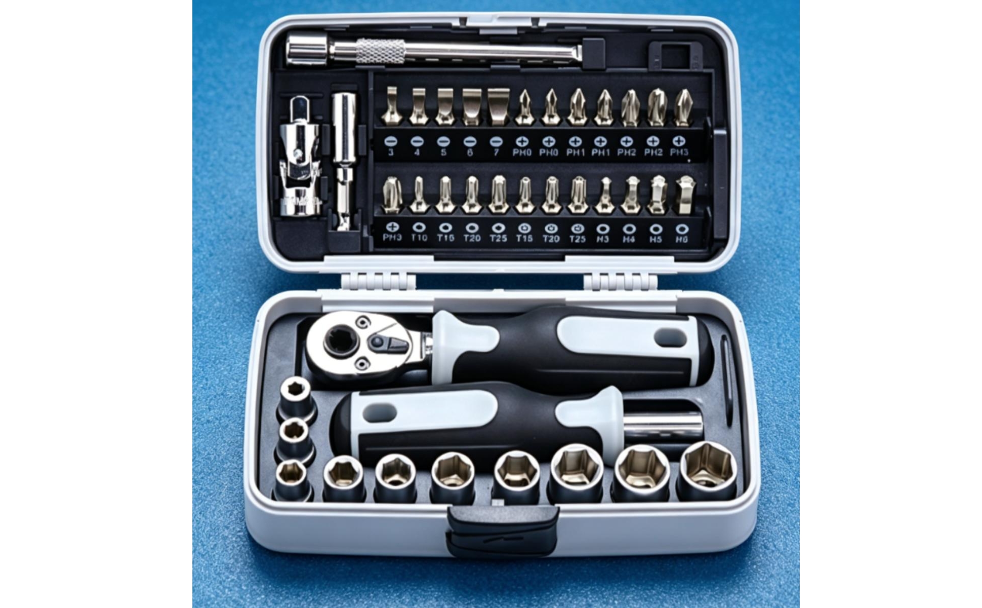 39 Pieces 39 Piece Ratchet Set High Force for Home Repair, Garage