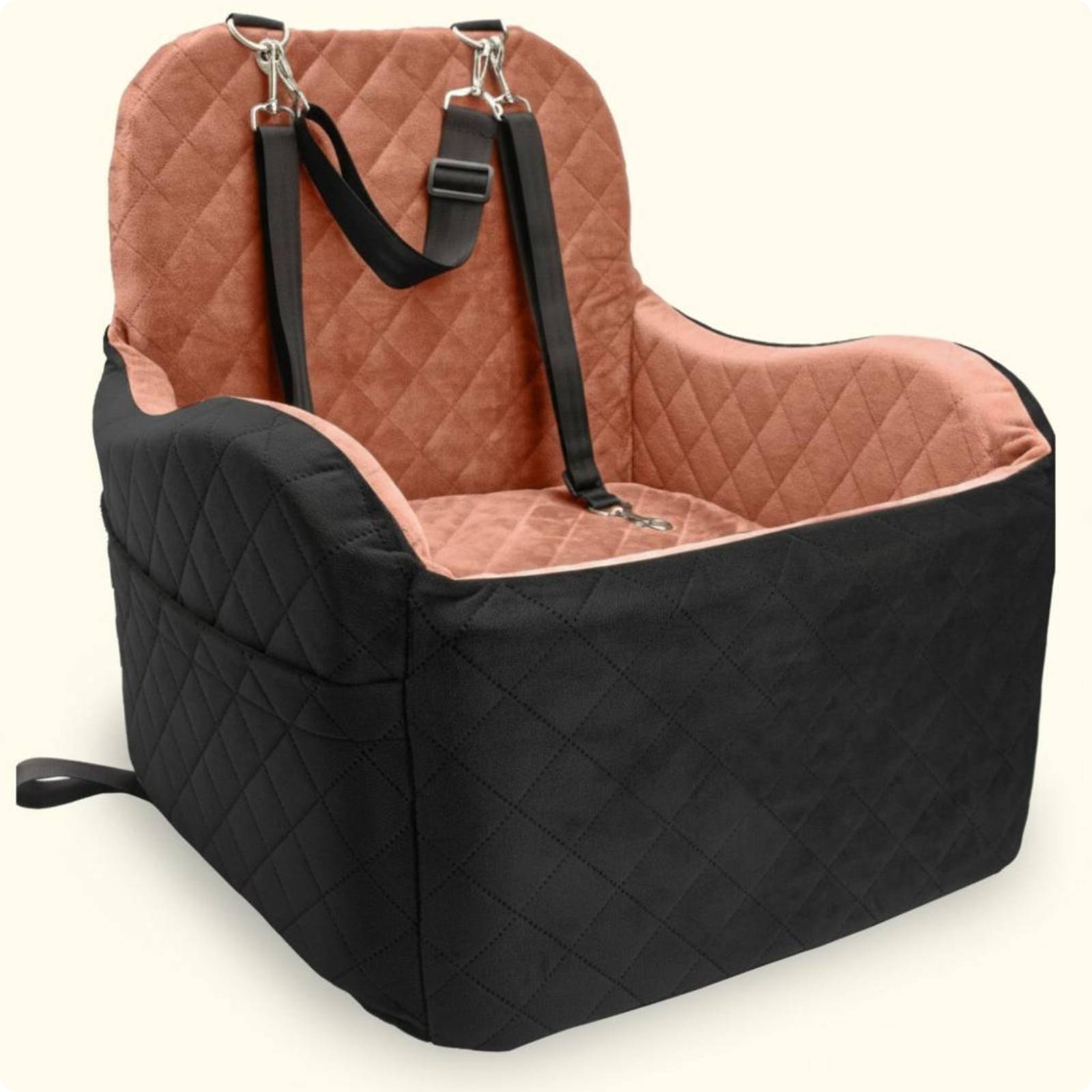 Two-Season Season Travel Pet Nest Detachable Washable Cover Dog Car Booster Seat Soft Padded Dog Booster Car Seat Safety Belt for Dogs
