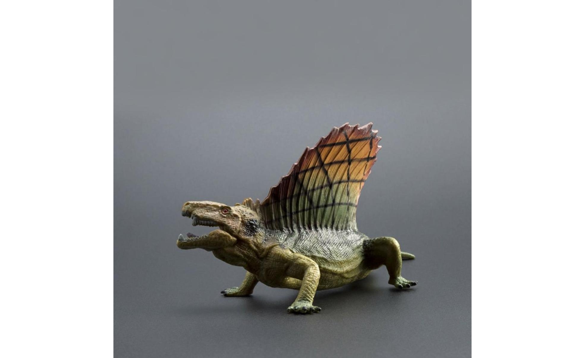 Dimetrodon Model Solid Body Sail-Backed Dinosaur Toy Educational for Classroom