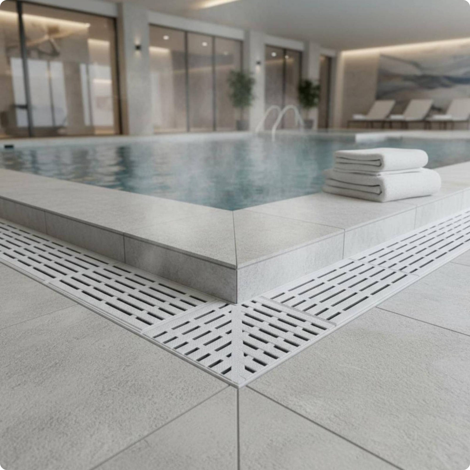90 Degree Drain Grate Continuous Join Overflow Gutter Cover Efficient Water