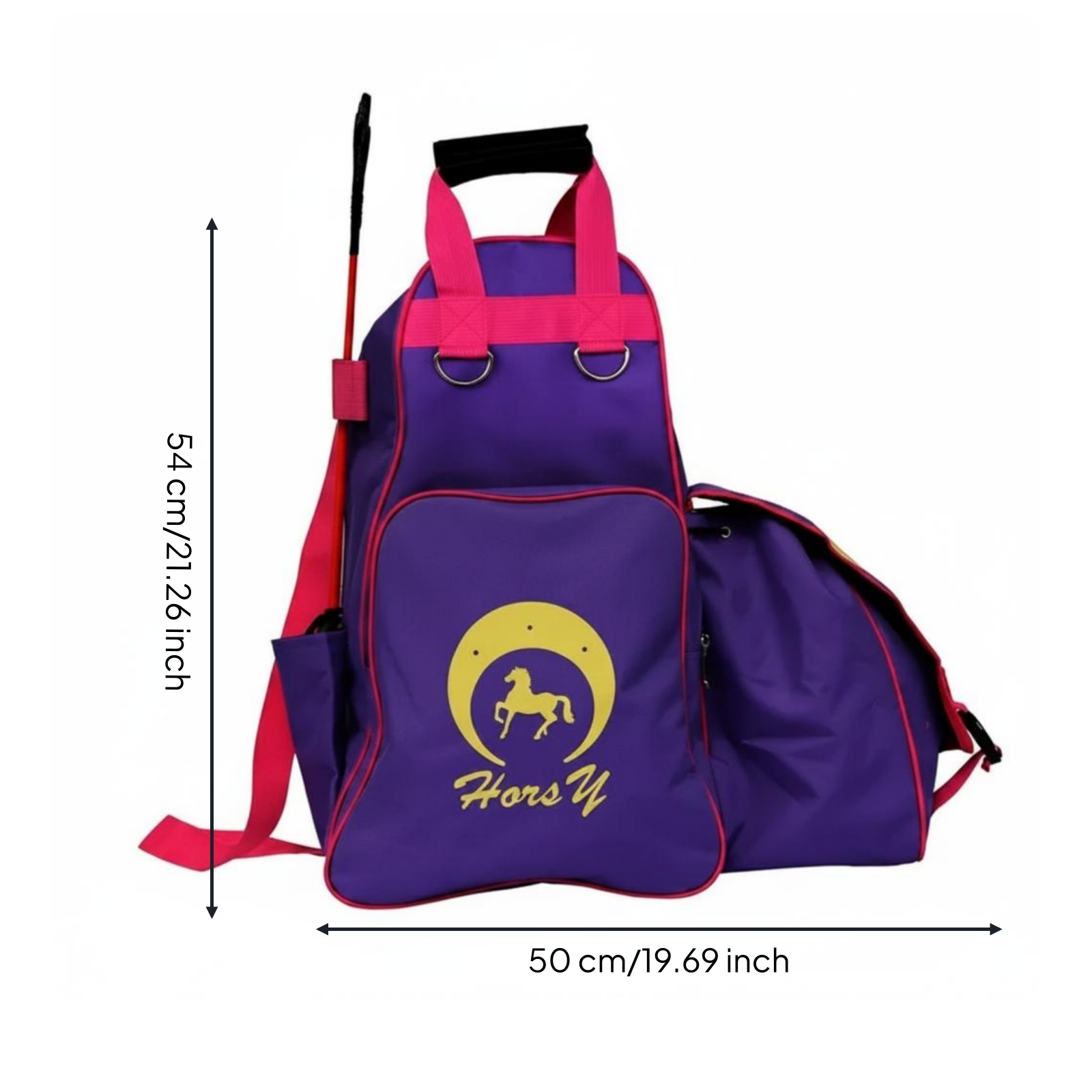 Equestrian Boot Bag Portable Horse Boot Bag Helmet Holder Horse Riding Backpack for Equestrians, Riders