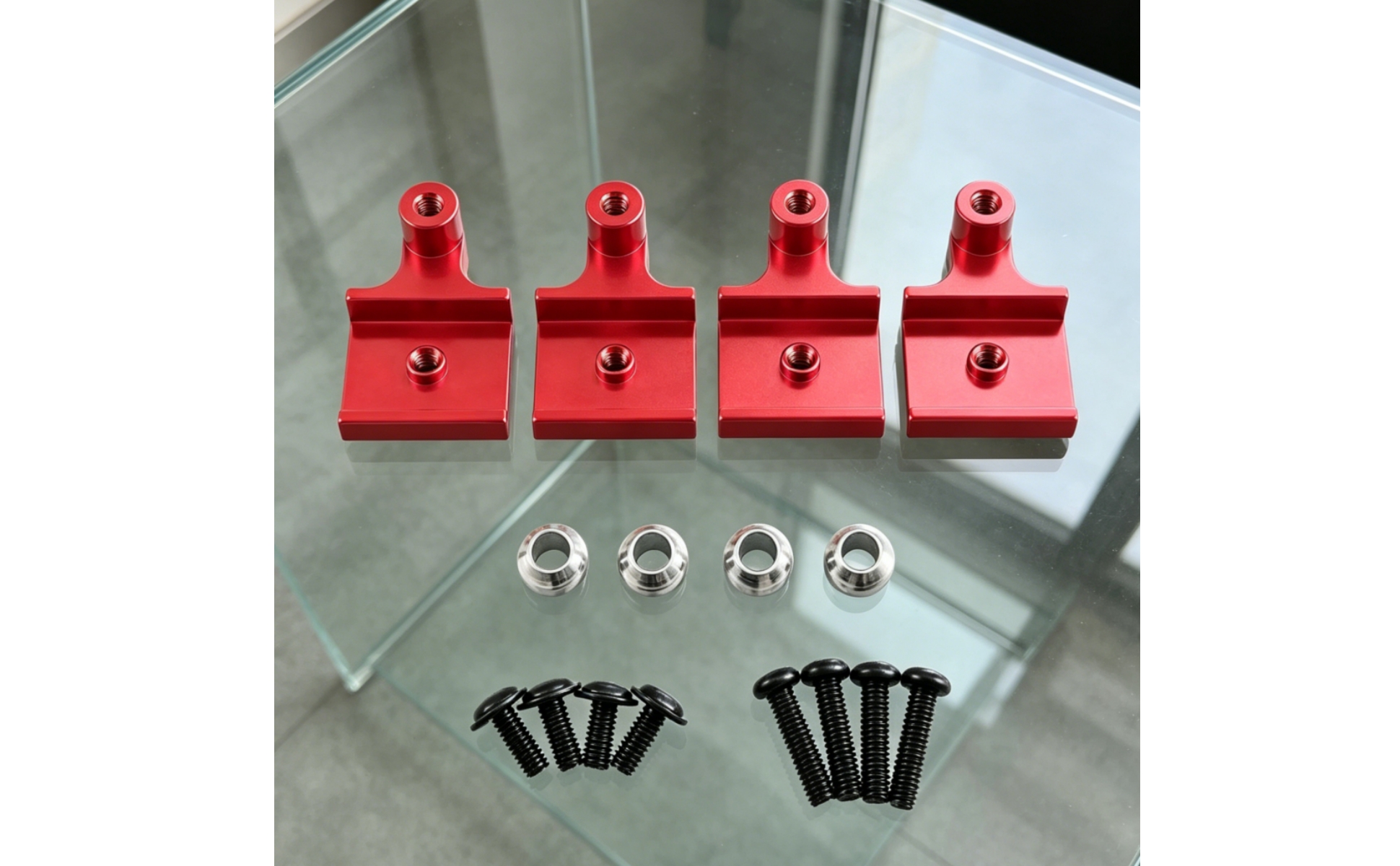 Front Rear Shock Mount Metal Damping System Mount Set Long-Lasting for Race