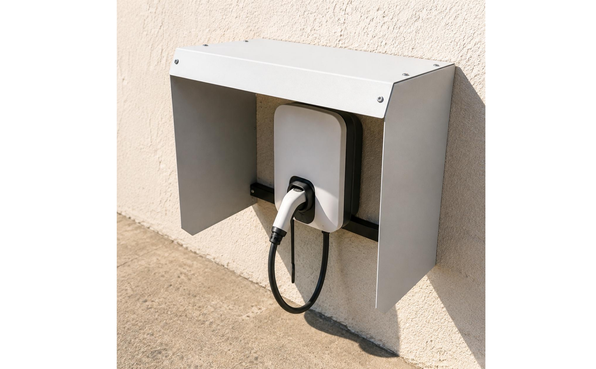 Wall-Mounted Electric Vehicle Charger Canopy Rainproof Outdoor Charging Cover