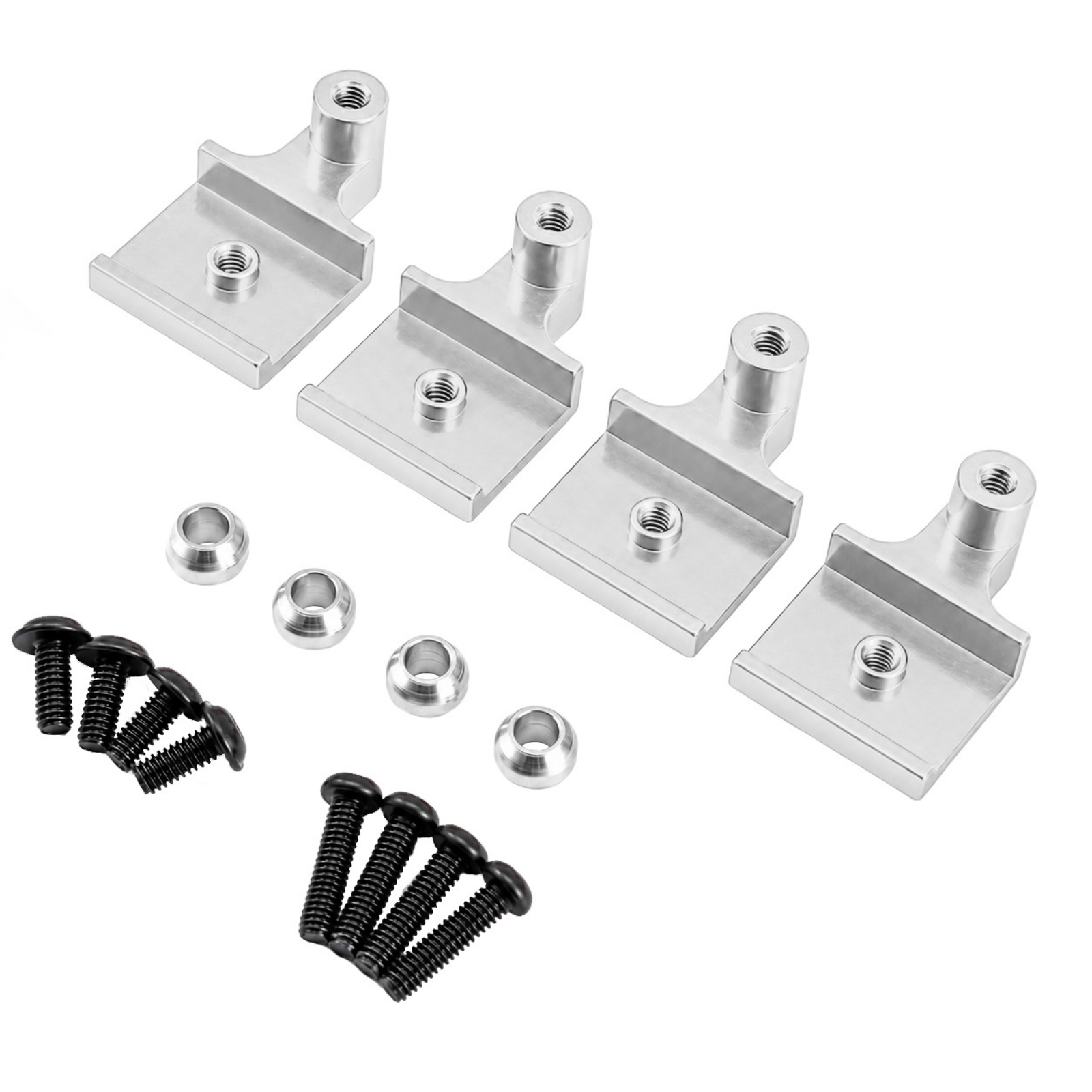 Front Rear Shock Mount Easy to Install Metal Damping System Mount Set Anodized Finish RC Shock Support Bracket for Race