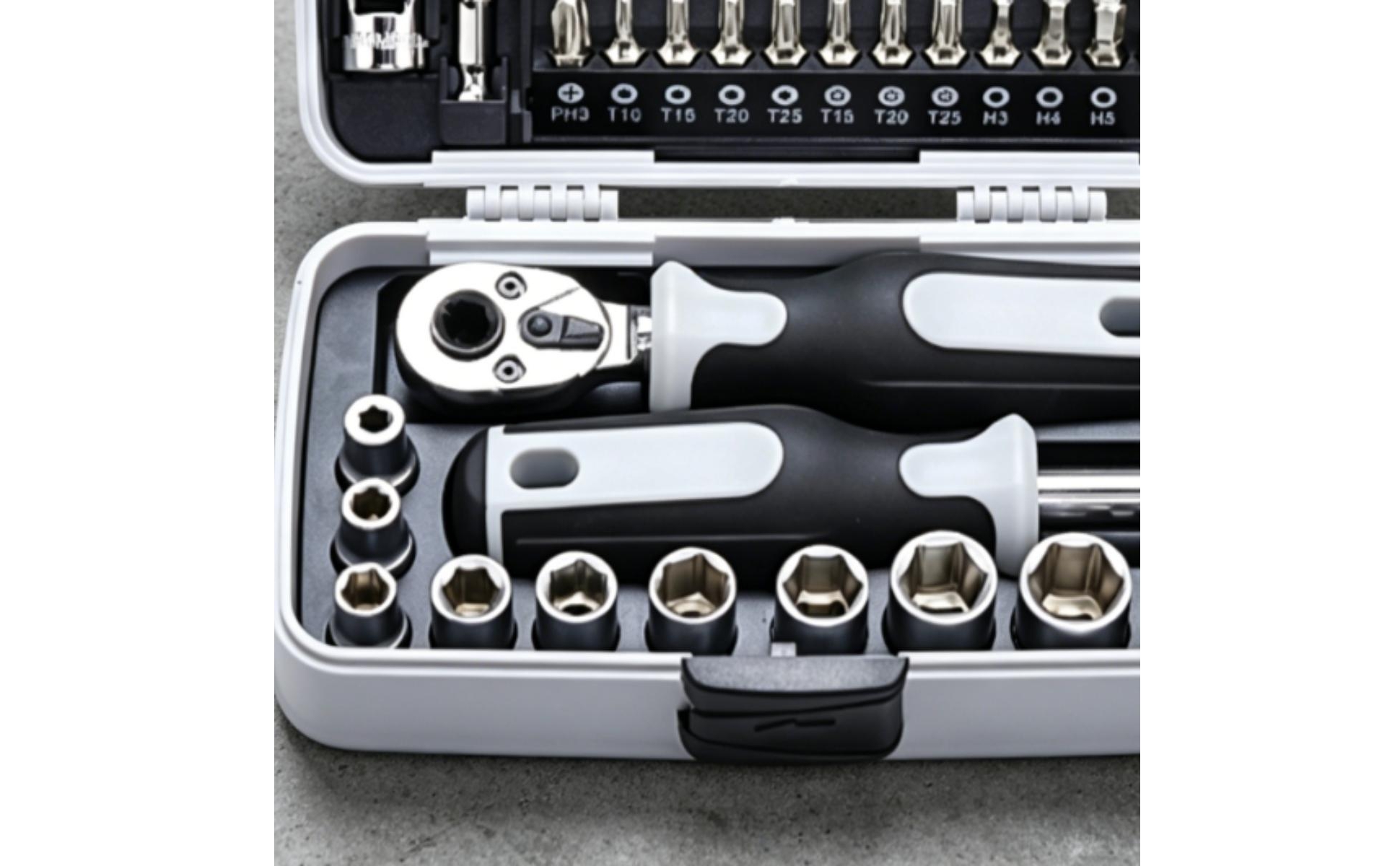 39 Pieces 39 Piece Ratchet Set High Force for Home Repair, Garage
