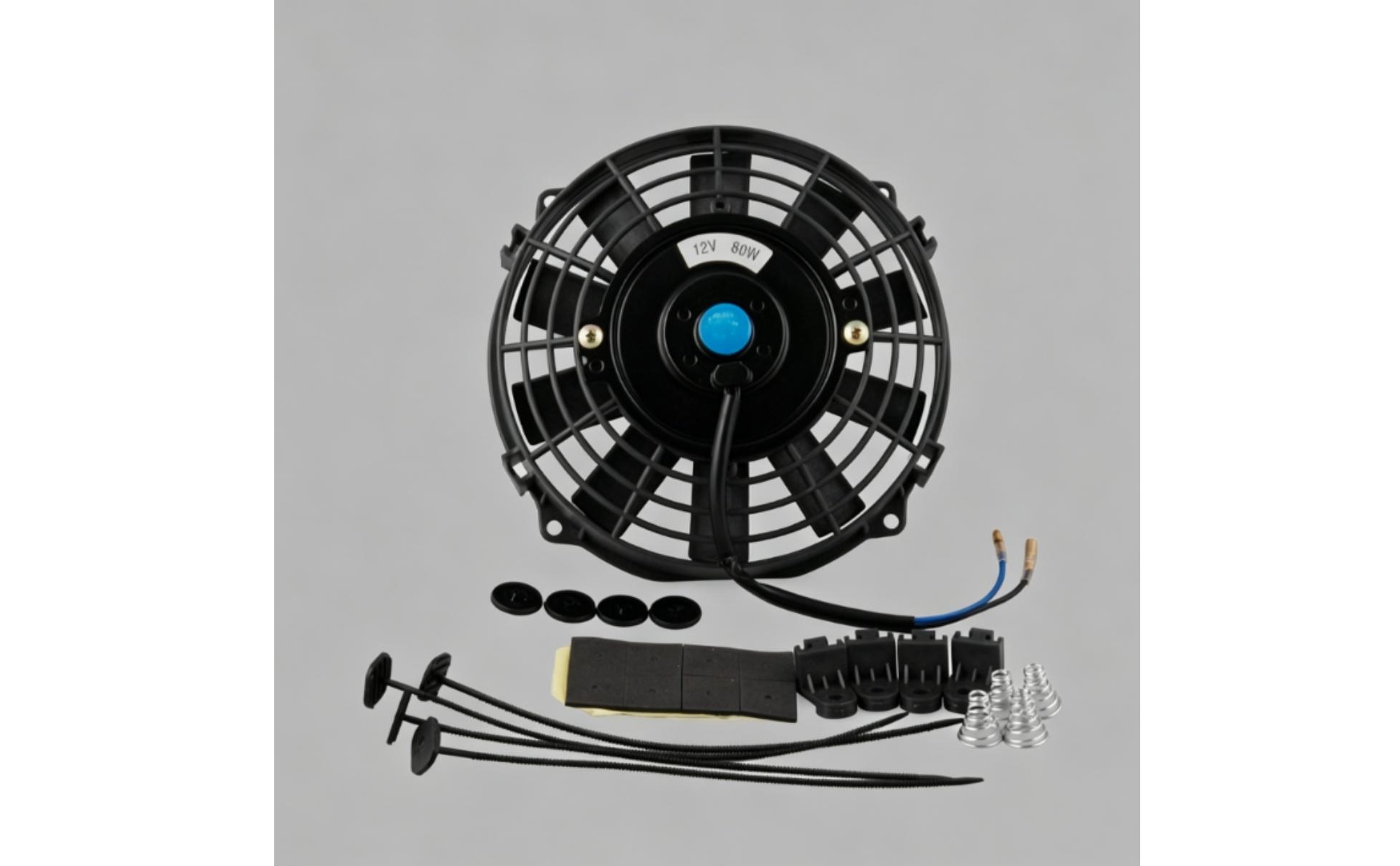 12-Inch Cooling Fan 80W Automotive Cooling Fan Shielded Grille