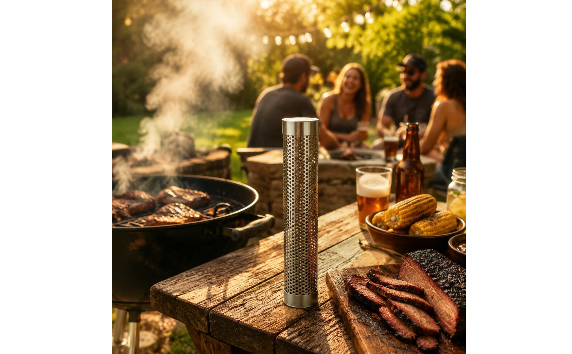 Stainless Steel Smoke Tube Cold Flavoring Perforated Smoke Tube Cylindrical