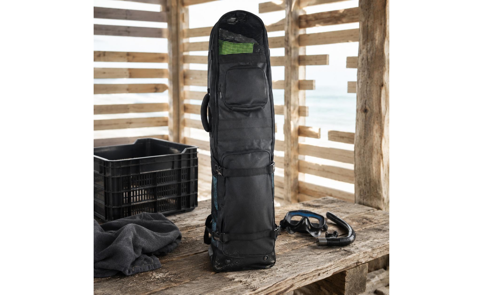 Freediving Fin Bag Portable Long Fin Storage Bag Long-Lasting Nylon