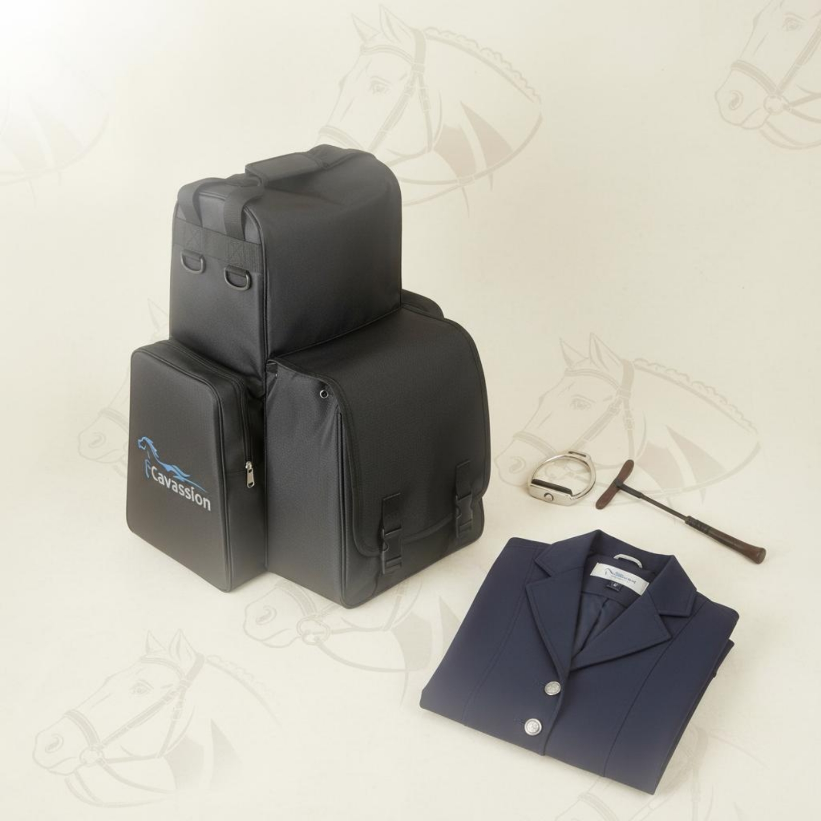 3 Taschen Stiefel und Helmtasche Tragbar Stiefel-Helmtasche für Turnier - Produktbild 2