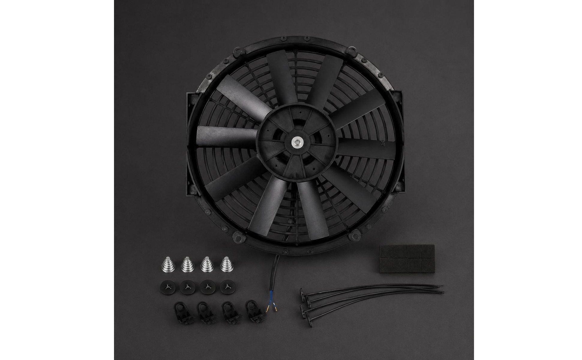 12-Inch Cooling Fan 80W Automotive Cooling Fan Shielded Grille