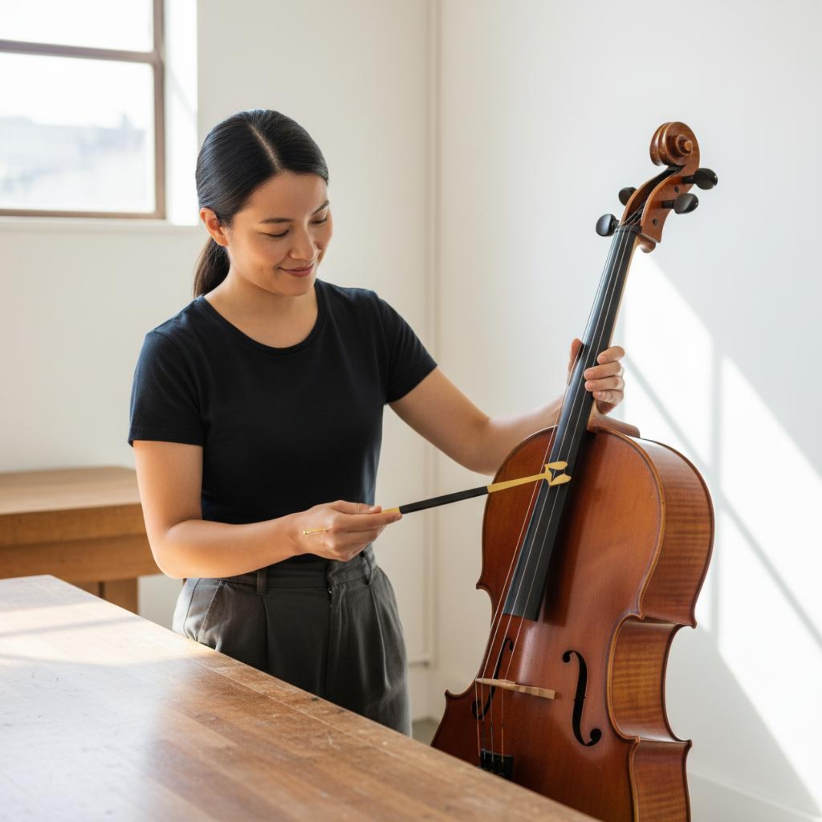4 Stück Cello Sound Post Setter einfach zu bedienen Cello Sound Post Werkzeug Gummigriff - Produktbild 7