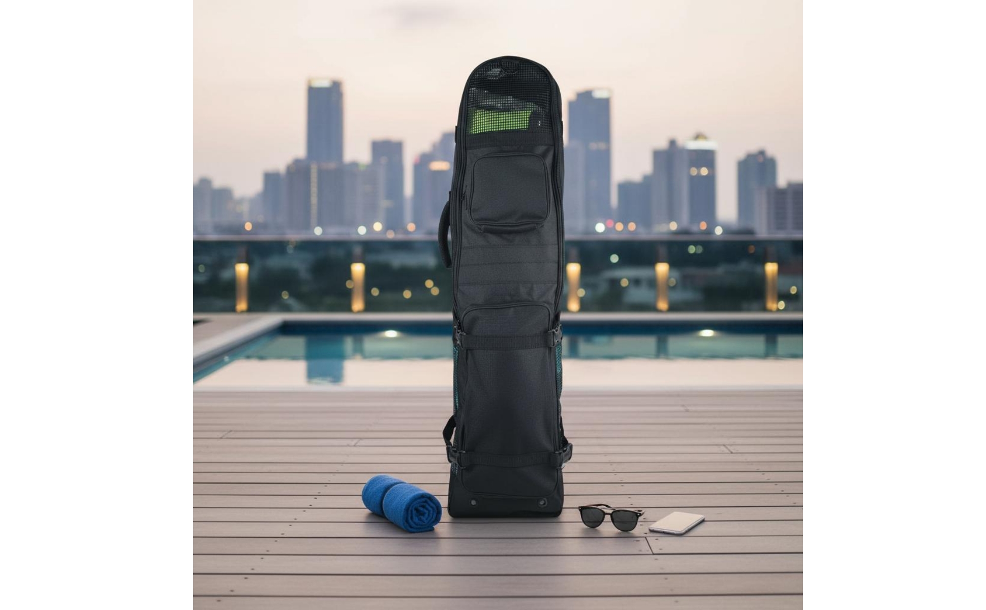 Freediving Fin Bag Portable Long Fin Storage Bag Long-Lasting Nylon