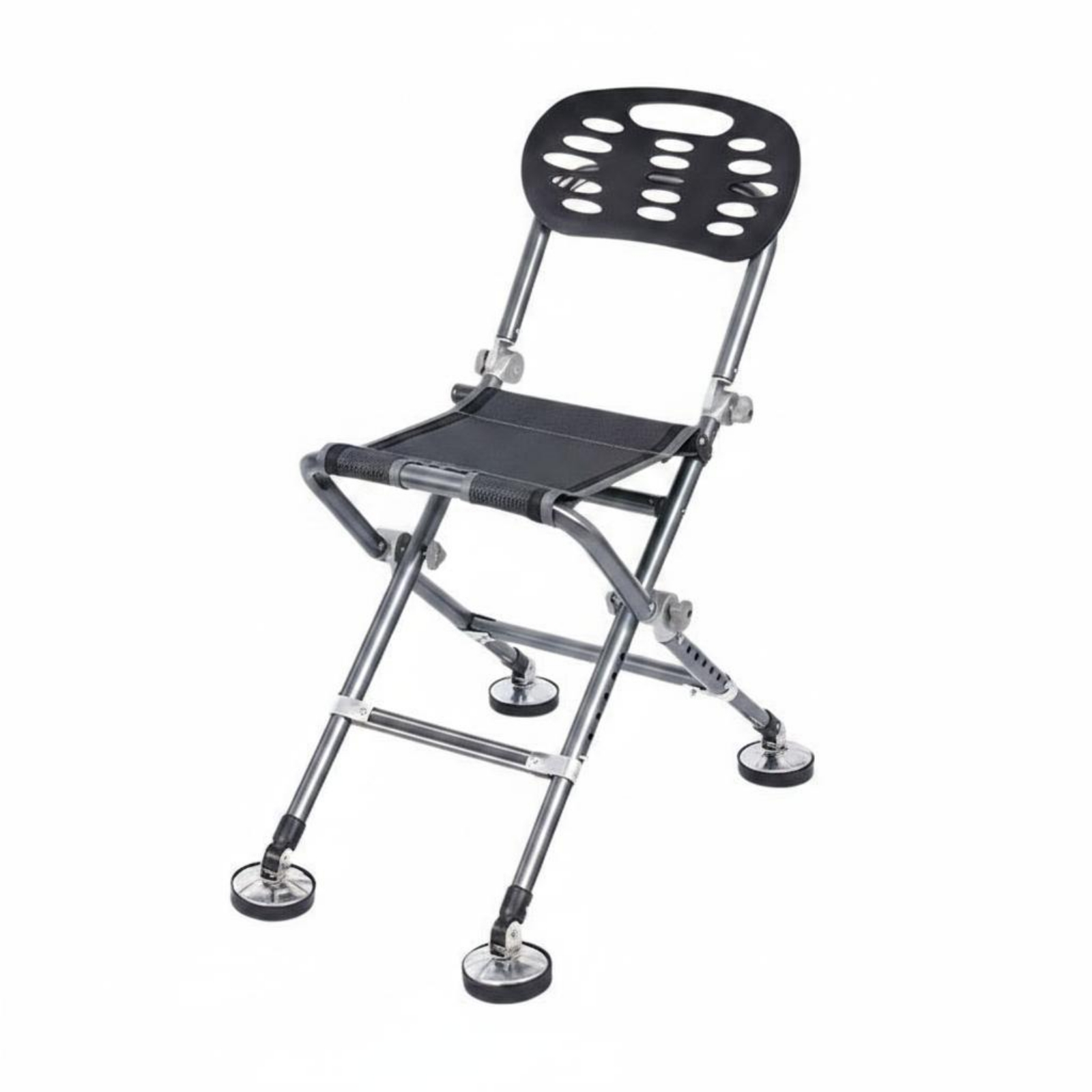Folding Fishing Chair Backrest Fishing Chair High Weight Capacity Outdoor Seating for Fishermen, Anglers