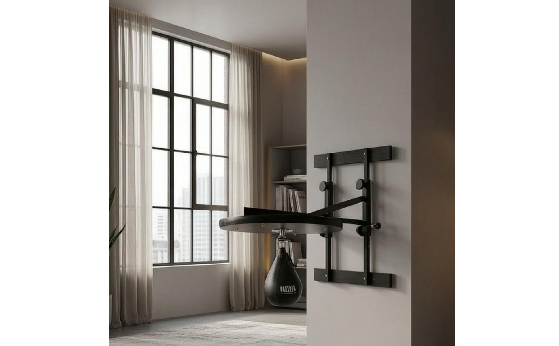 Wall-Mounted Rebound Ball Rack Adjustable-Height Rebound Ball Wall Rack 3.8 Cm