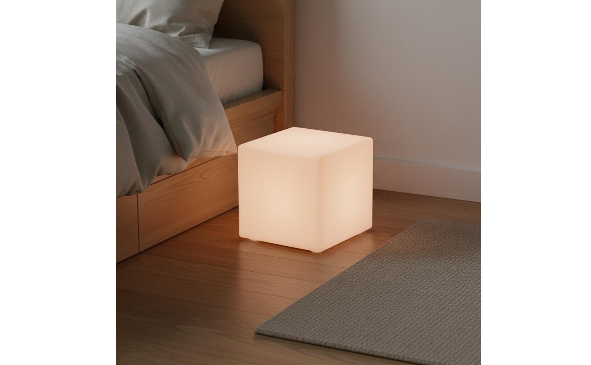 LED Cube Stool Waterproof LED Cube Lamp 16 Colors for Outdoor, Patio