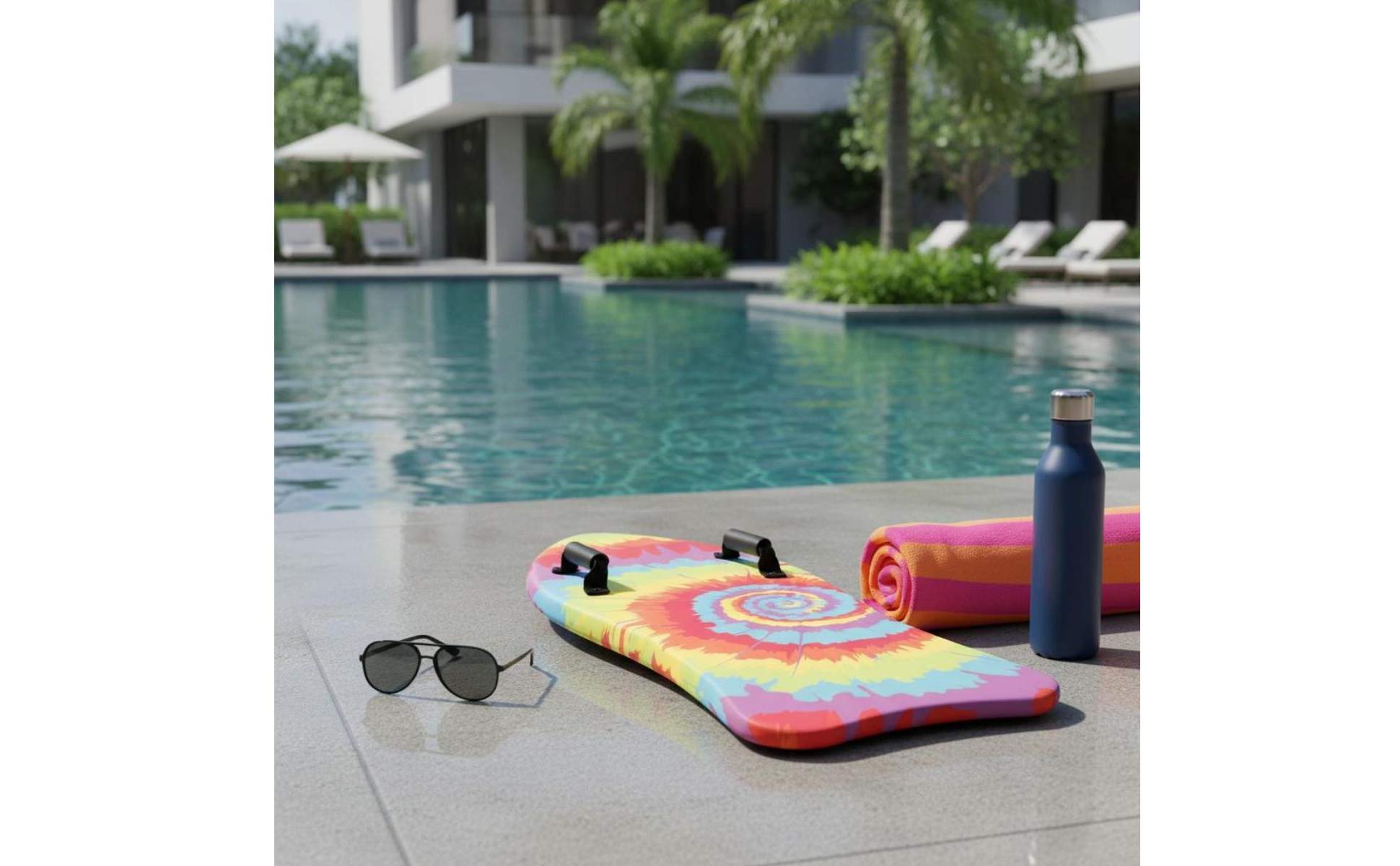 EPS Core Bodyboard Buoyant Body Board Lightweight for Surfing, Beach, Kids