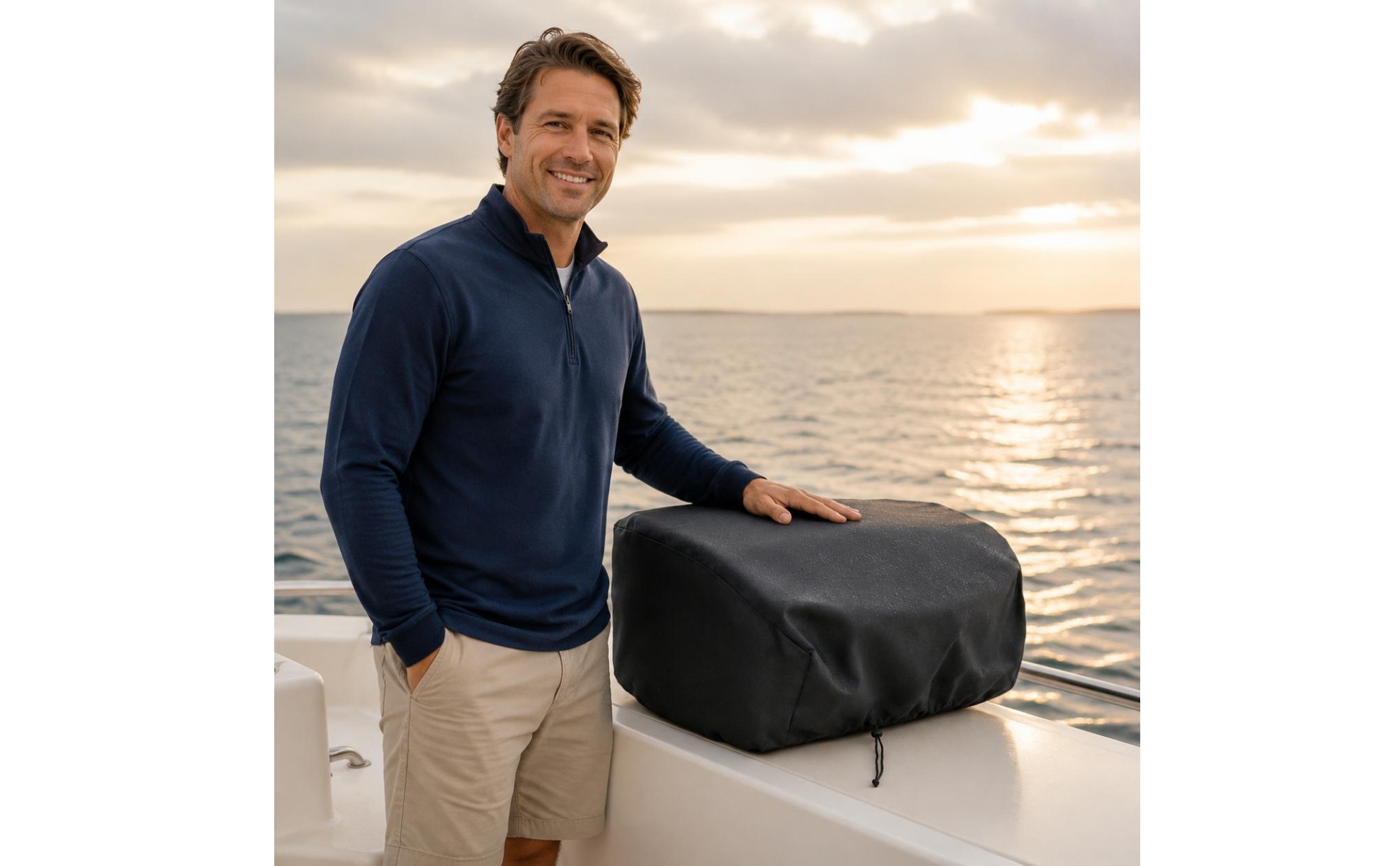 Marine Grill Cover Winter Precipitation Resistant Boat Grill Cover Waterproof