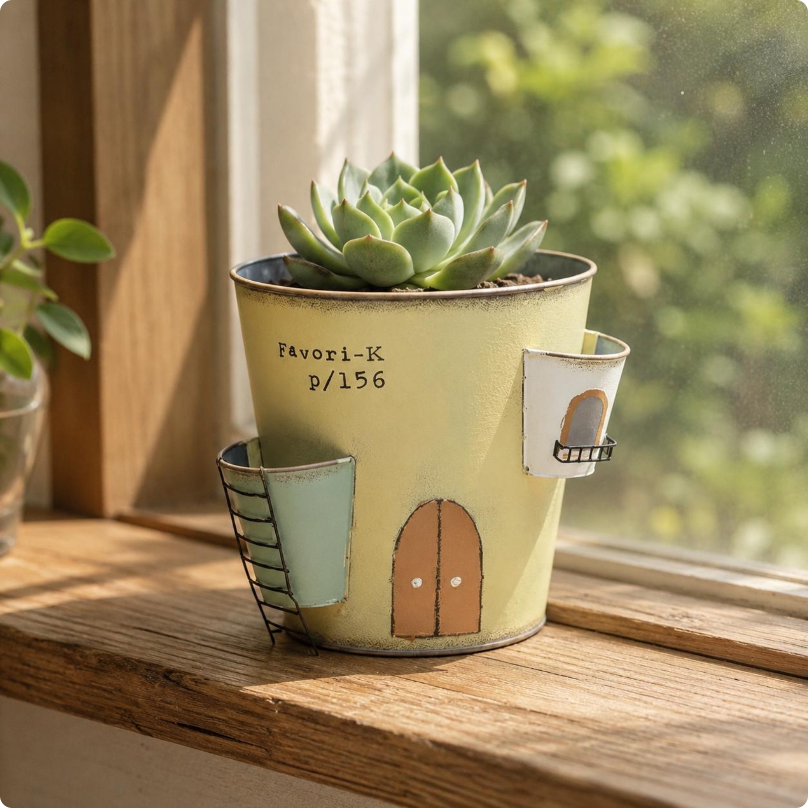 Castle Planter Drainage Hole Iron Planter Pot