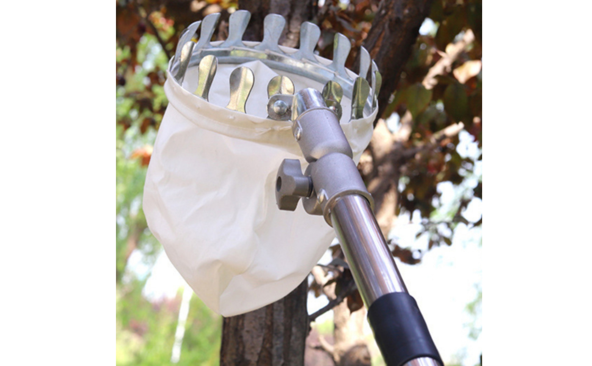Fruit Picker with Net Bag Adjustable Telescopic Fruit Picker High Reach for Farm