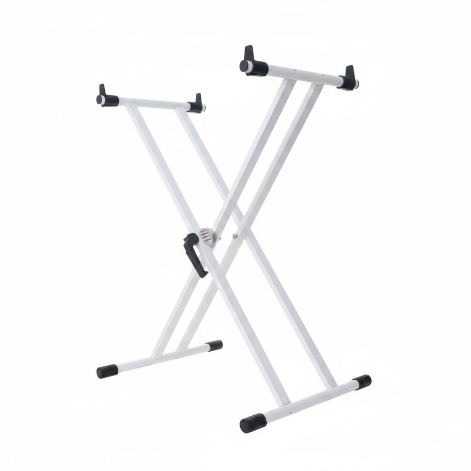 Double Tube Keyboard Stand Portable Gear Adjustable Keyboard Stand Heavy Duty for Practice Room, Stage, Studio