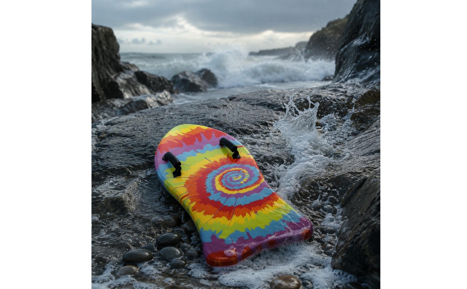 EPS Core Bodyboard Buoyant Body Board Lightweight for Surfing, Beach, Kids