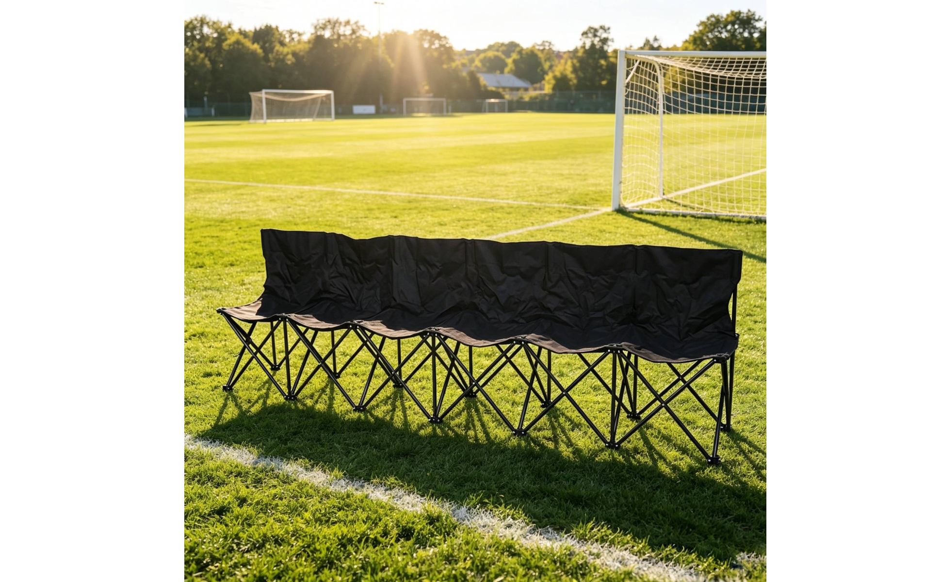 Team Sideline Bench 600D Oxford Material Portable Team Bench Backrest for Beach