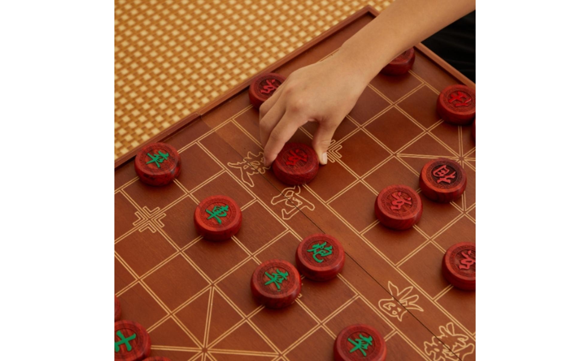 Wood Chess Table Gift Choice Xiangqi Board Outdoor Use for Outing