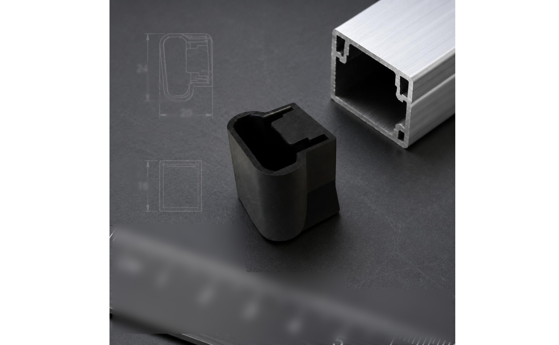 Ladder Foot Sleeve Hollow Guarding Ladder Foot Cap uncoveredTop