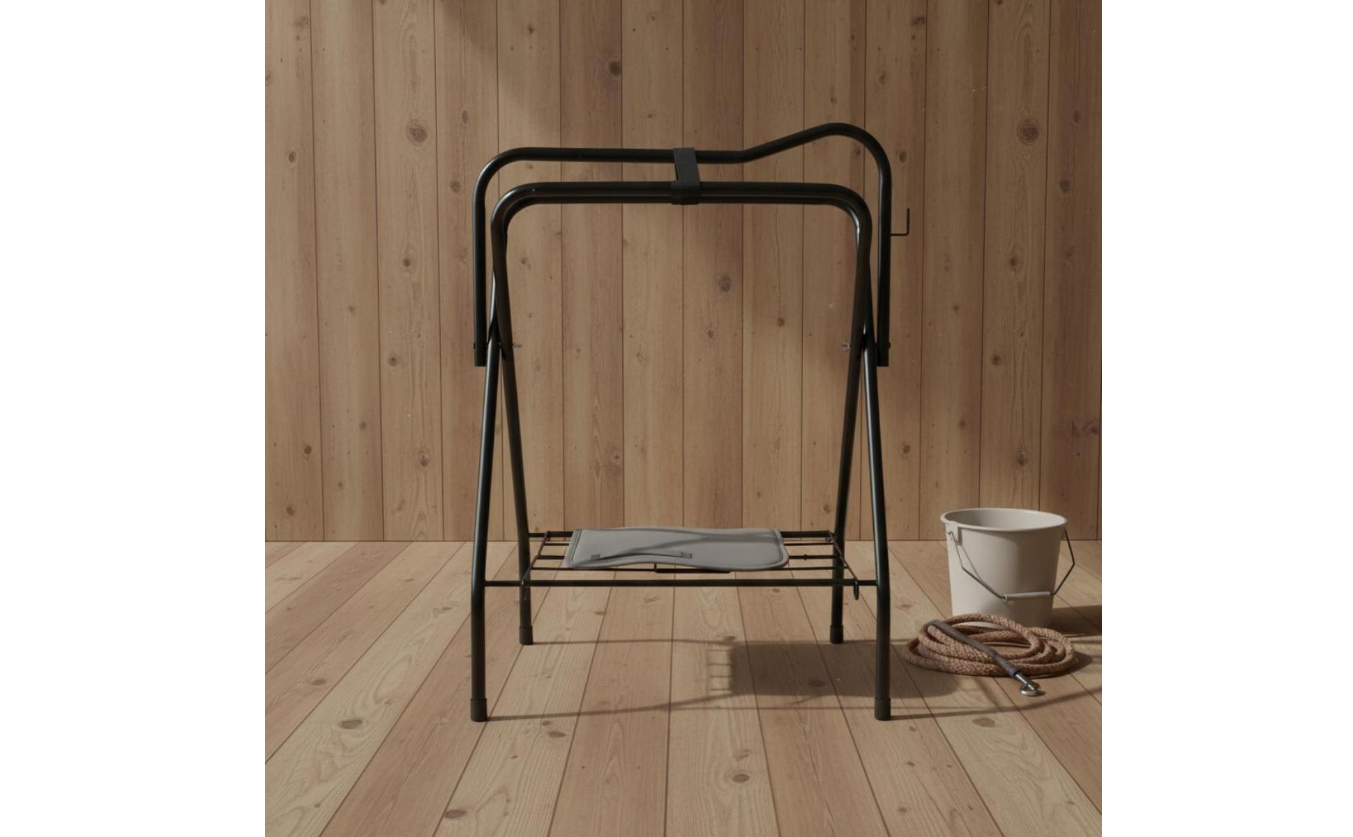 Folding Saddle Rack Foldable Folding Saddle Stand Thickened for Equestrians
