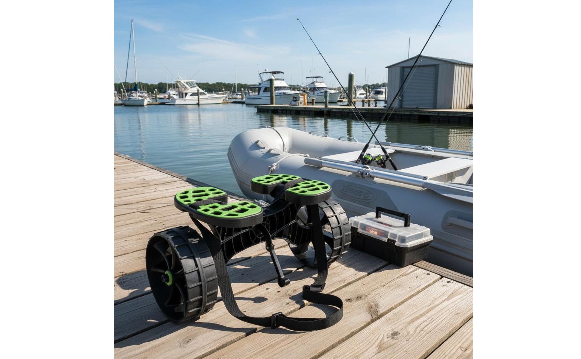 Boots-Transportwagen Robuste Räder Boots-Trolley mit Rädern Einfach zu Ziehen