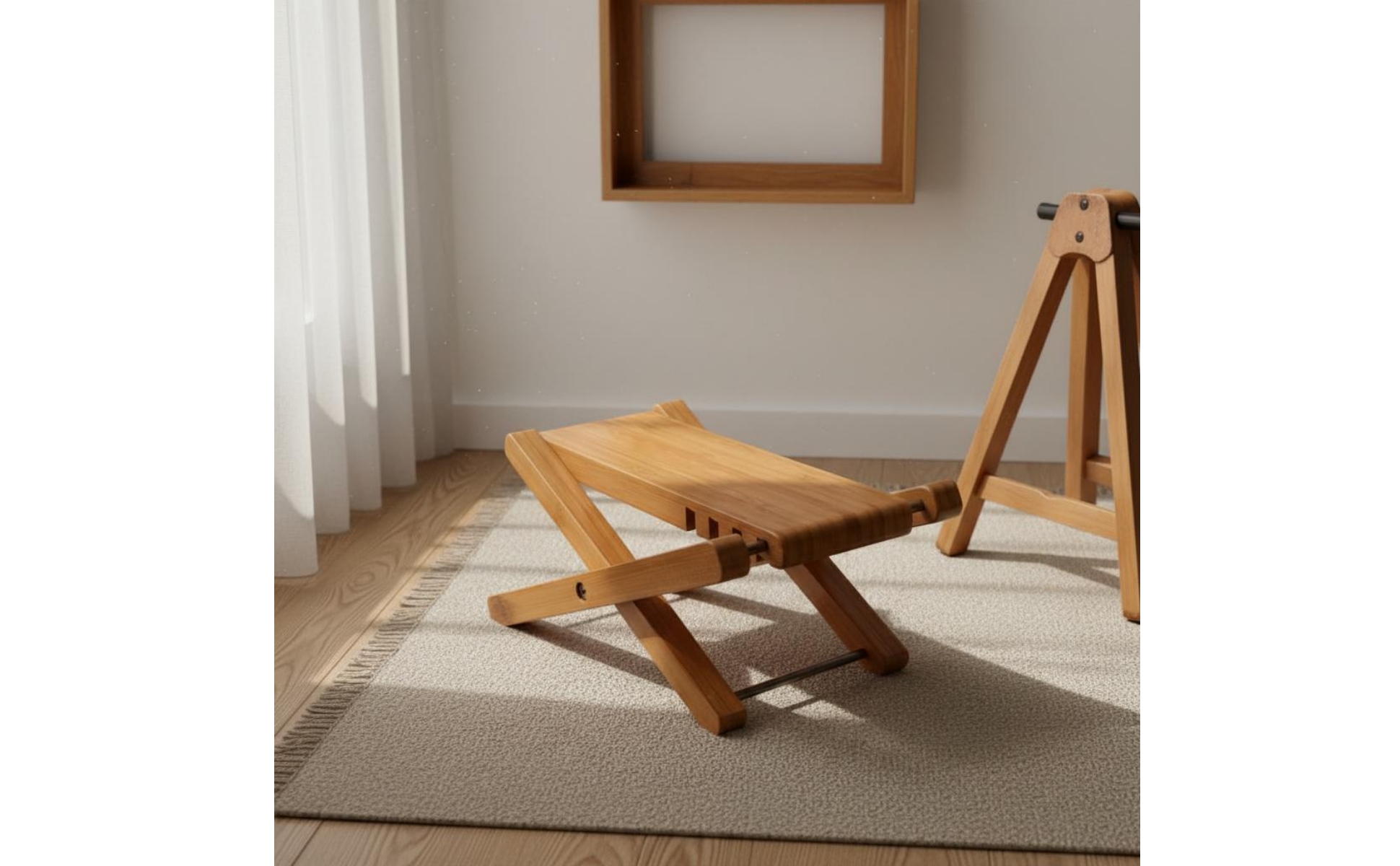 Solid Wood Guitar Footrest Foldable for Practice, Performance, Musicians